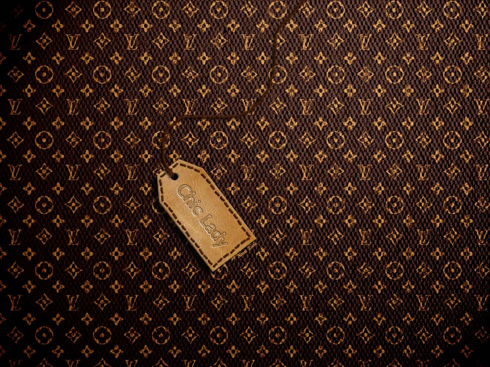 Louis Vuitton, monogram canvas, tan leather tag, HD Desktop Wallpaper