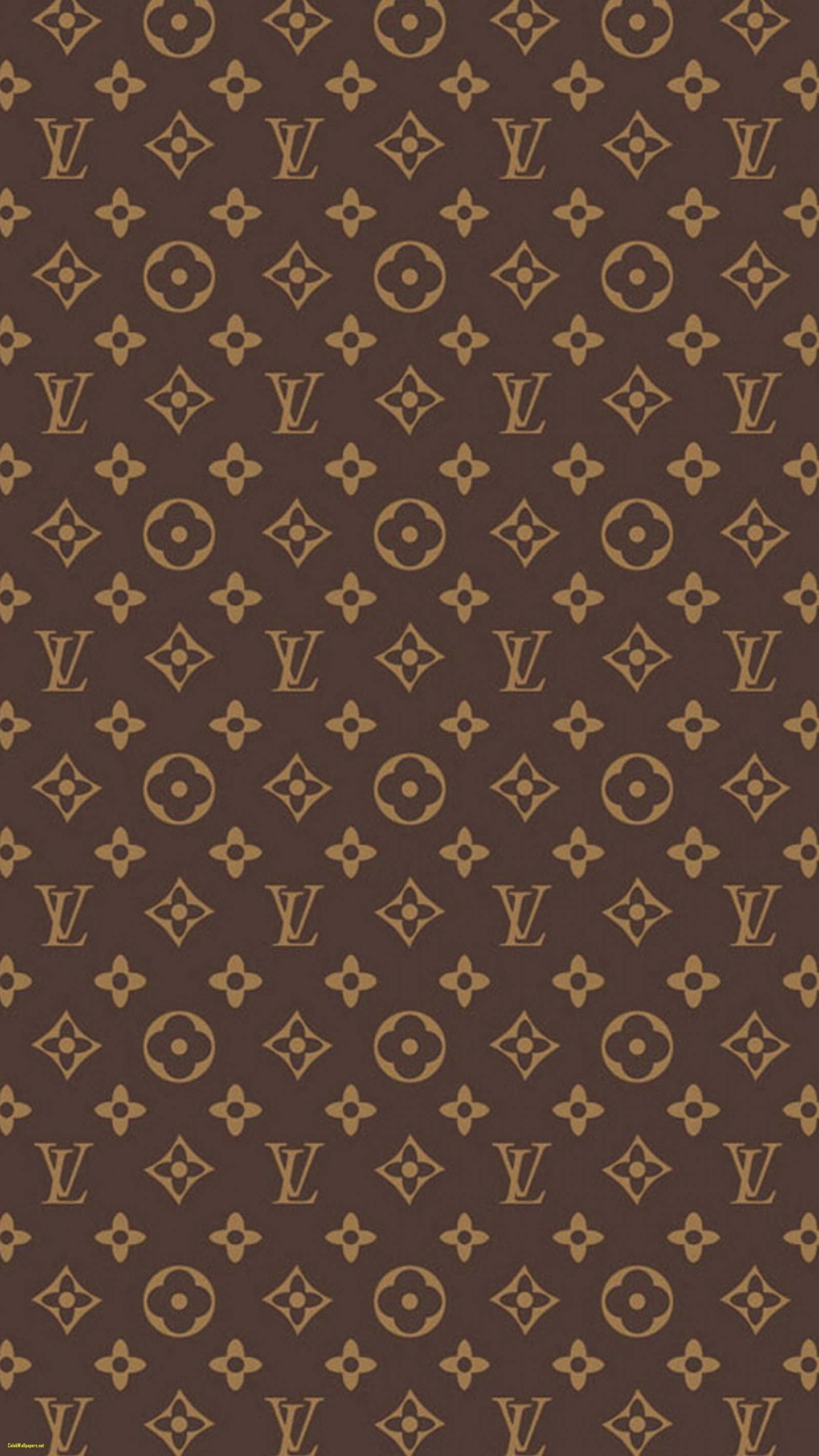 Louis Vuitton, brown, gold, 2K Phone Wallpaper