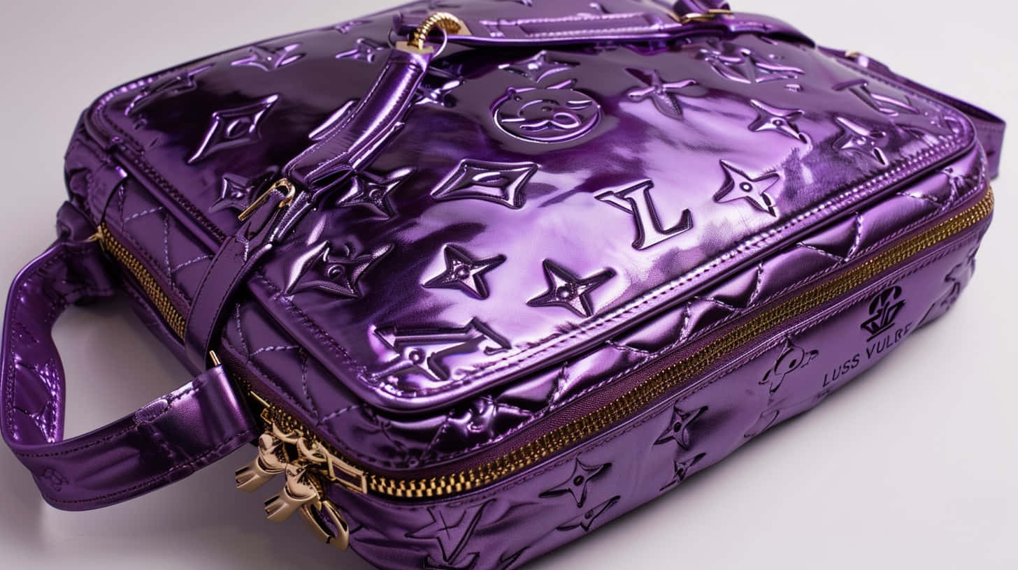 Louis Vuitton, purple, embossed bag, HD Desktop Wallpaper