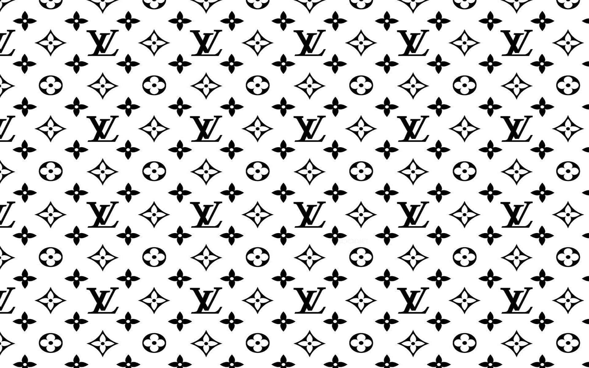 Louis Vuitton, monogram logos, floral motifs, Full HD Desktop Wallpaper