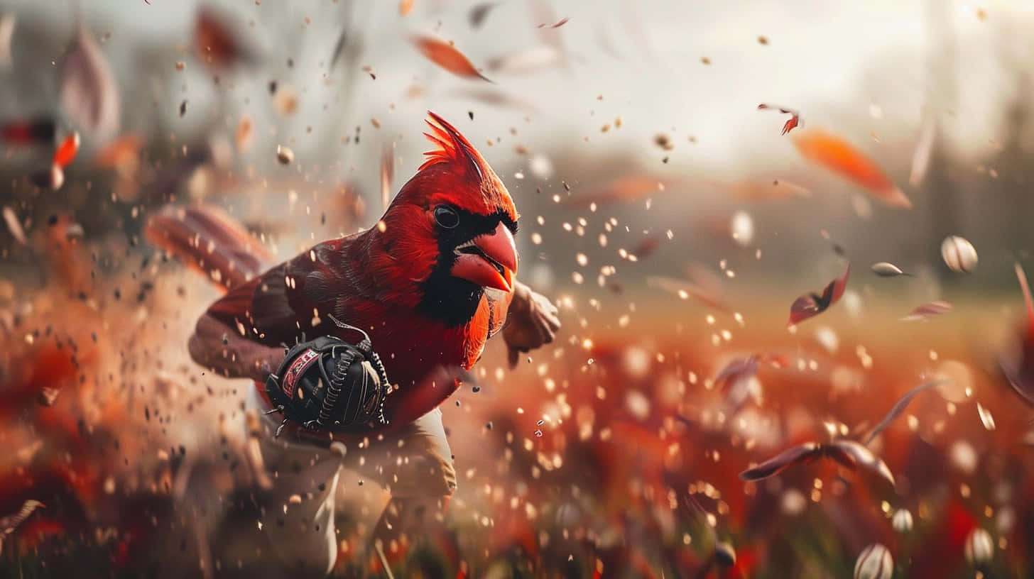 cardinal baseball magic, red cardinal, baseball uniform, HD Desktop Wallpaper