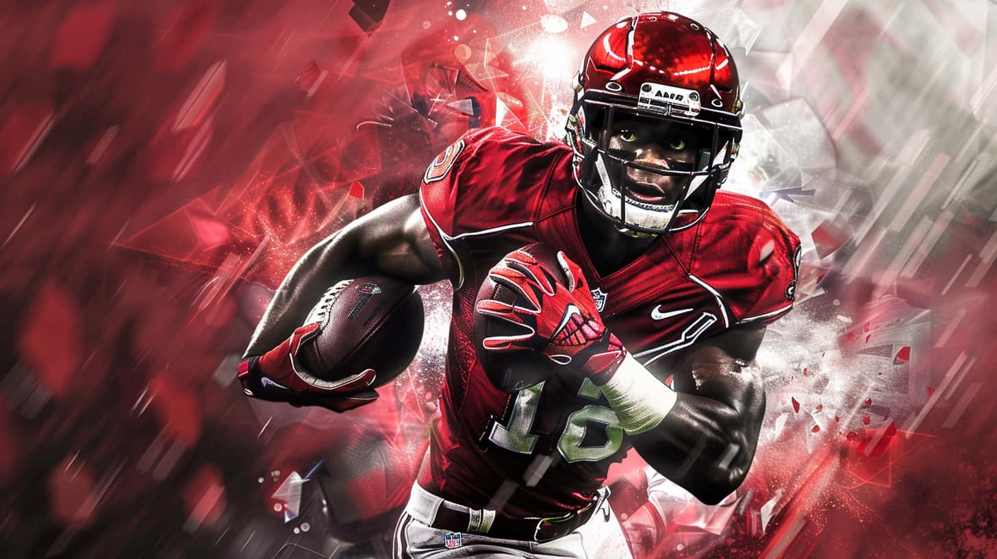 Louisville Cardinals, football player, red gear, HD Desktop Wallpaper