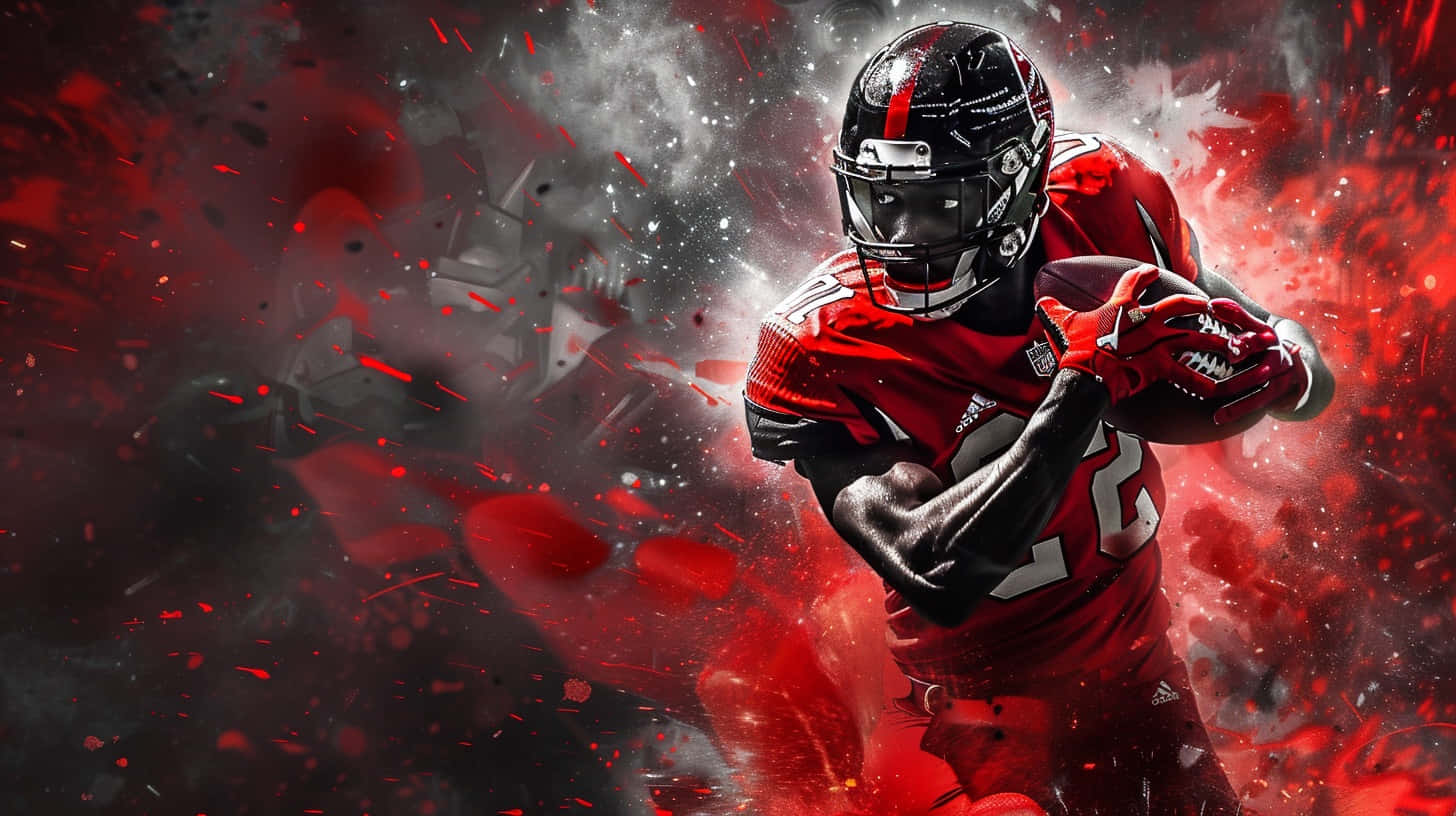 Louisville Cardinals, red uniform, red and black particle effects, HD Desktop Wallpaper