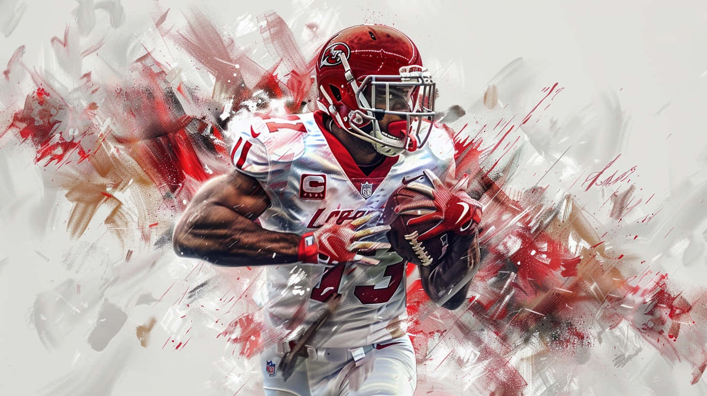 Louisville Cardinals, red and white uniform, football player, HD Desktop Wallpaper