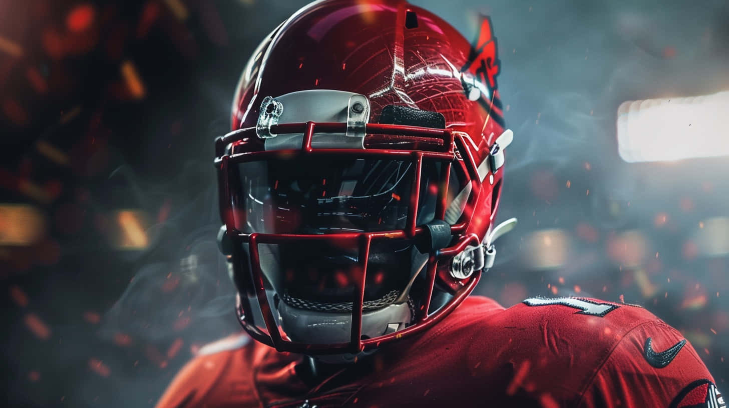 Louisville Cardinals, football helmet, shiny red helmet, HD Desktop Wallpaper