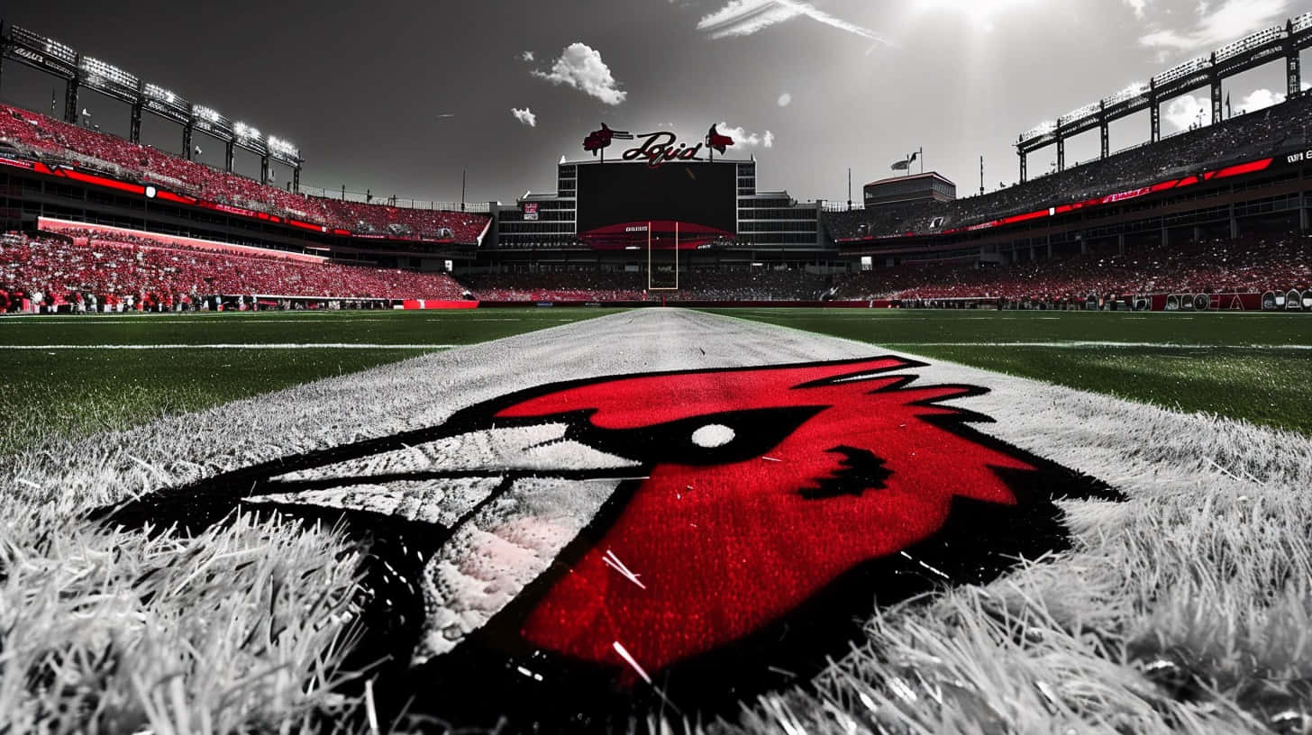 Louisville Cardinals, stadium, red cardinal logo, HD Desktop Wallpaper