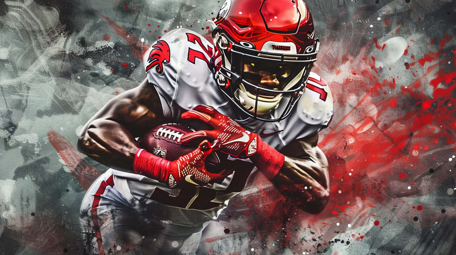 Louisville Cardinals, red and white gear, football player, HD Desktop Wallpaper