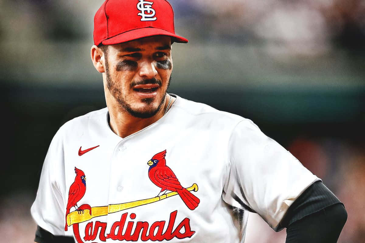 Louisville Cardinals, red Cardinals cap, white jersey, SD Desktop Wallpaper