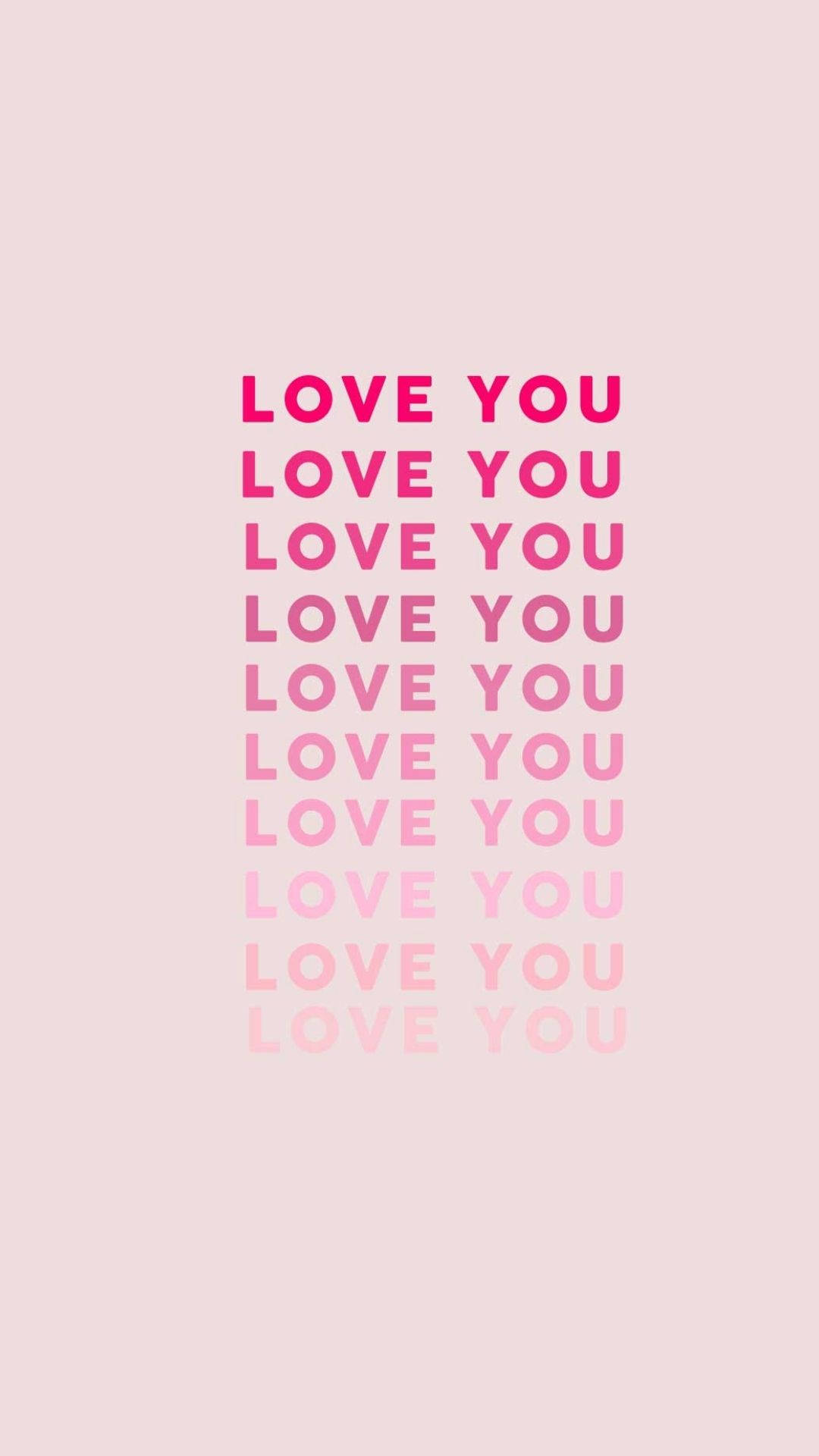 fading love aesthetic, LOVE YOU, pink hues, Full HD Phone Wallpaper