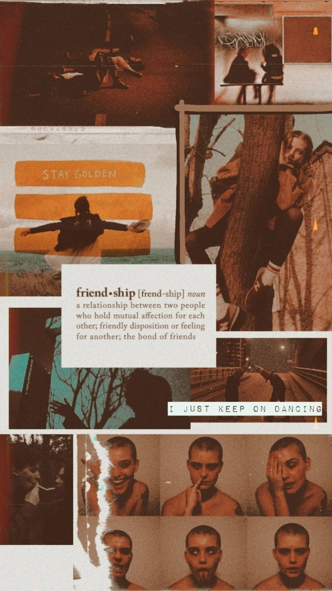 Friendship Love Aesthetic, vintage photos, candid moments, Full HD Phone Wallpaper