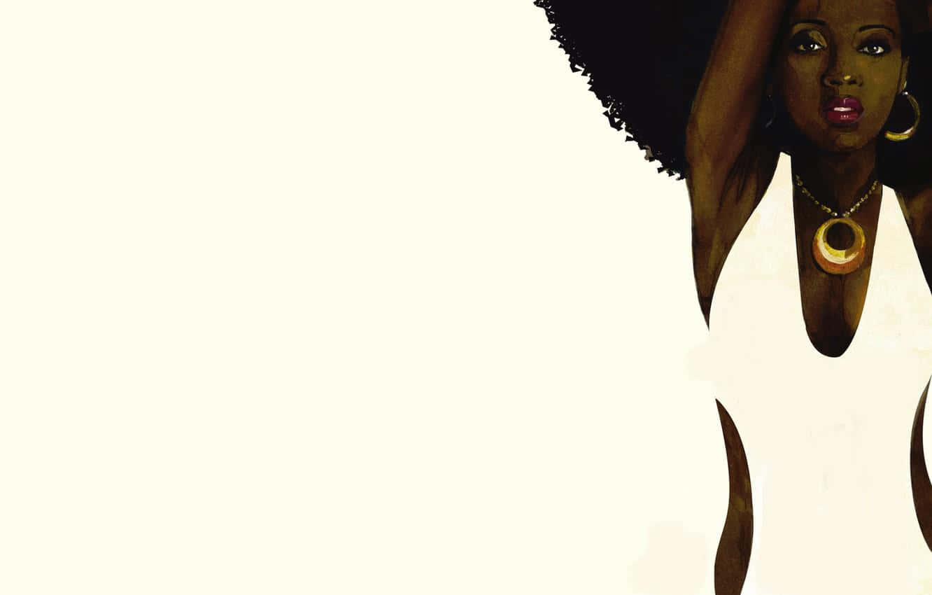black is beautiful, afro, gold jewelry, HD Desktop Wallpaper