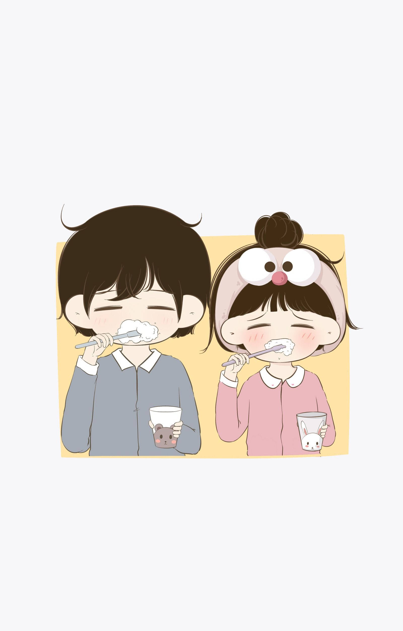 Love Cartoon, cartoon kids, foam, Full HD Phone Wallpaper