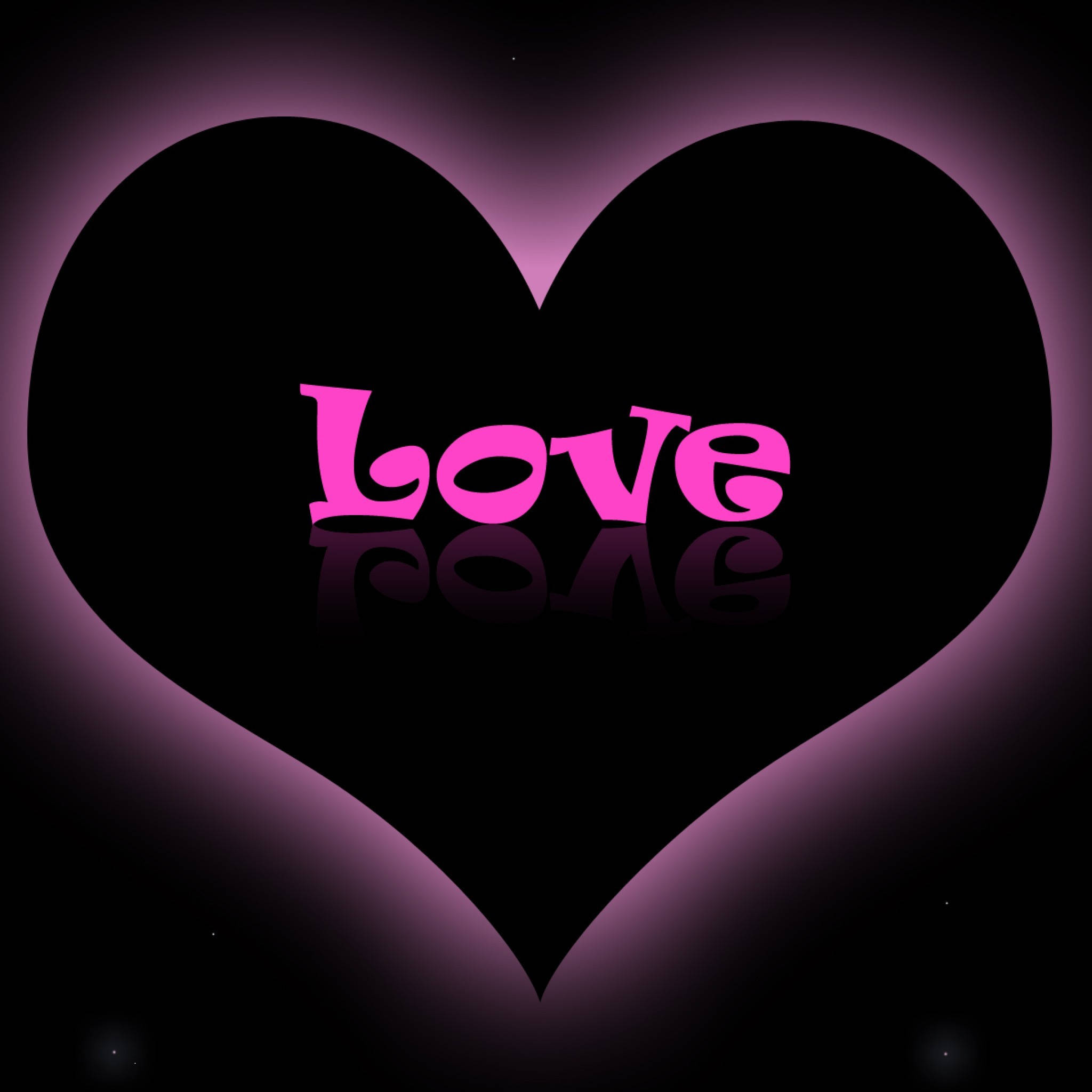 Love Computer, pink heart, stylized font, Full HD Desktop Wallpaper