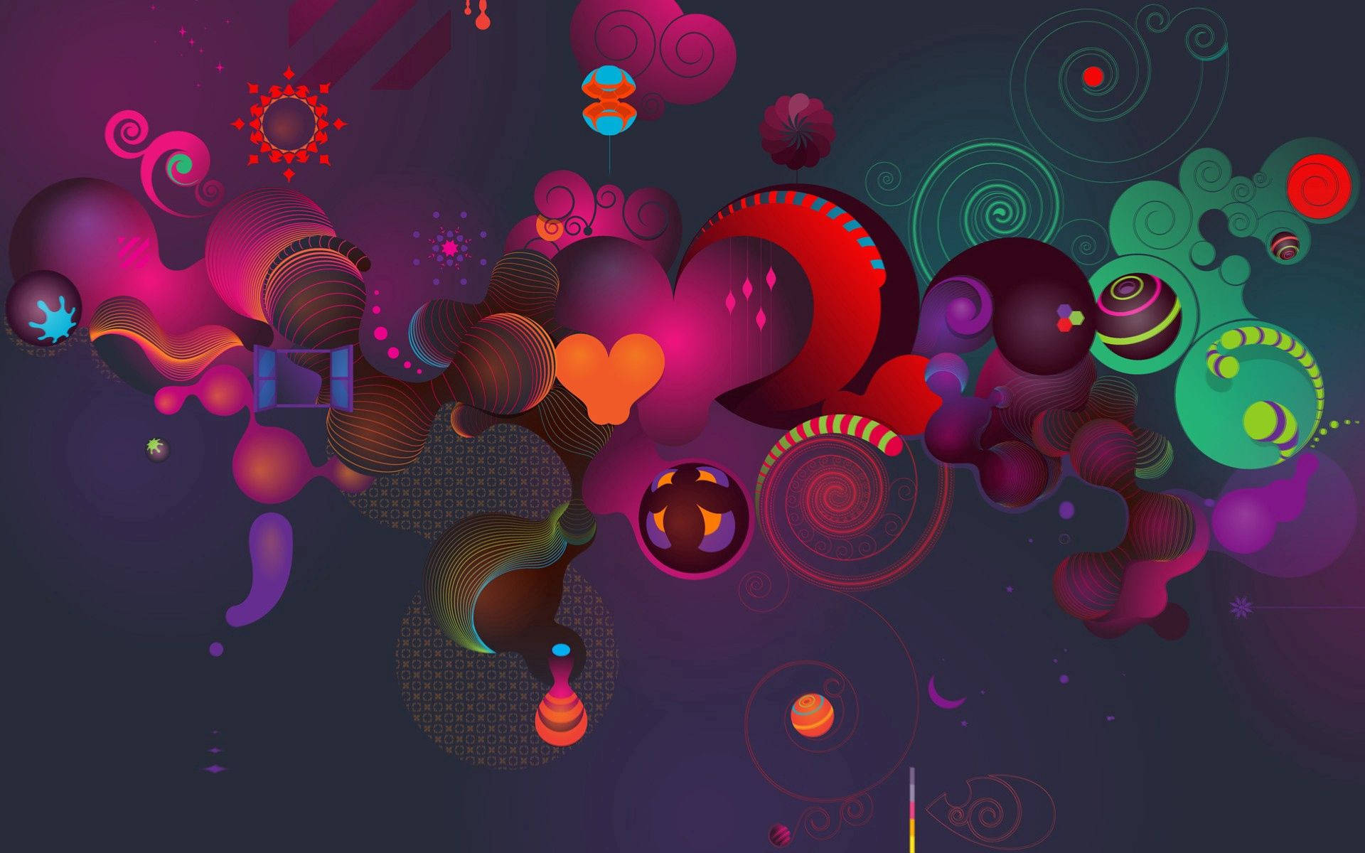 neon pinks, neon greens, neon reds, Full HD Desktop Wallpaper