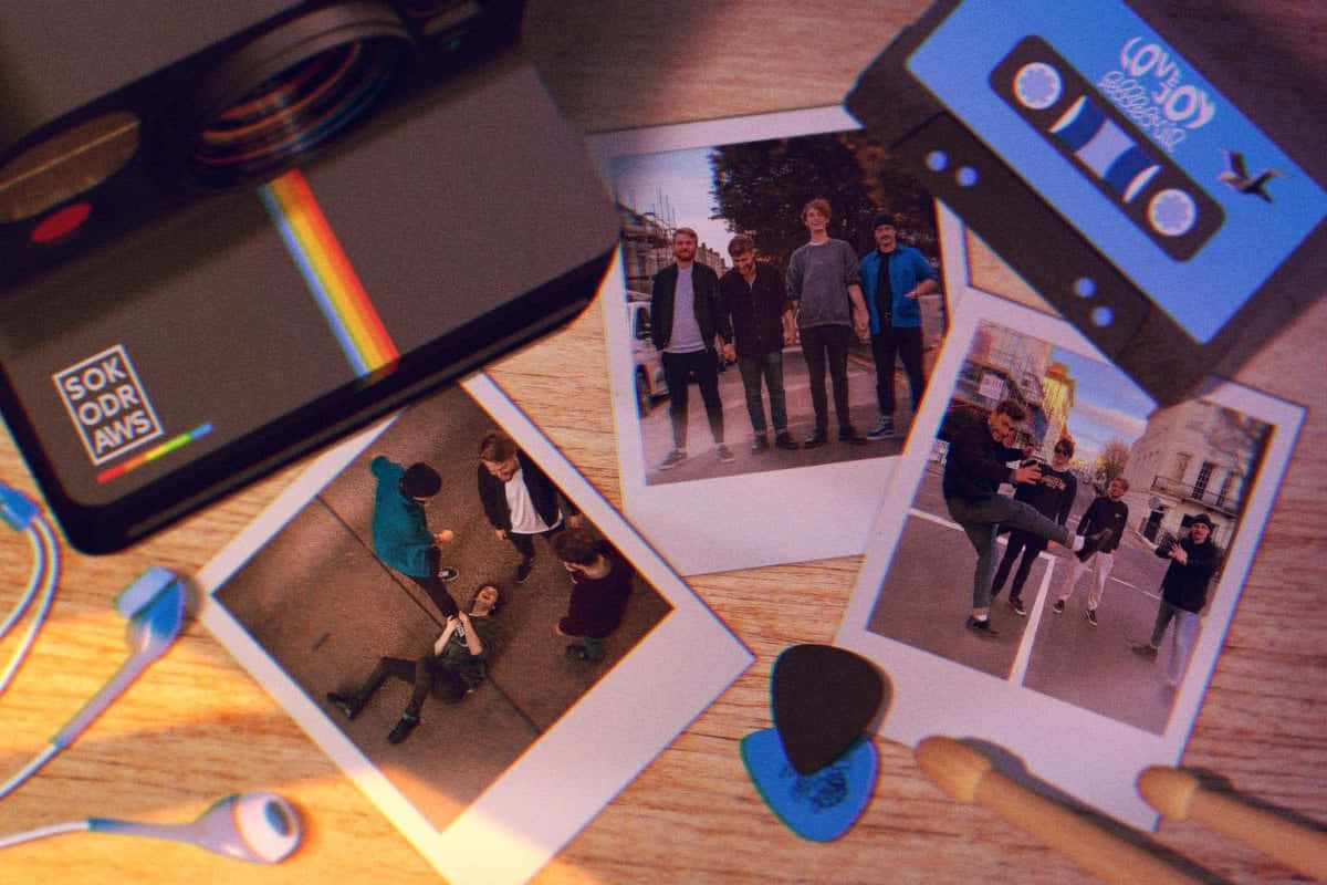 Love Joy, cassette tape, Polaroid photographs, SD Desktop Wallpaper