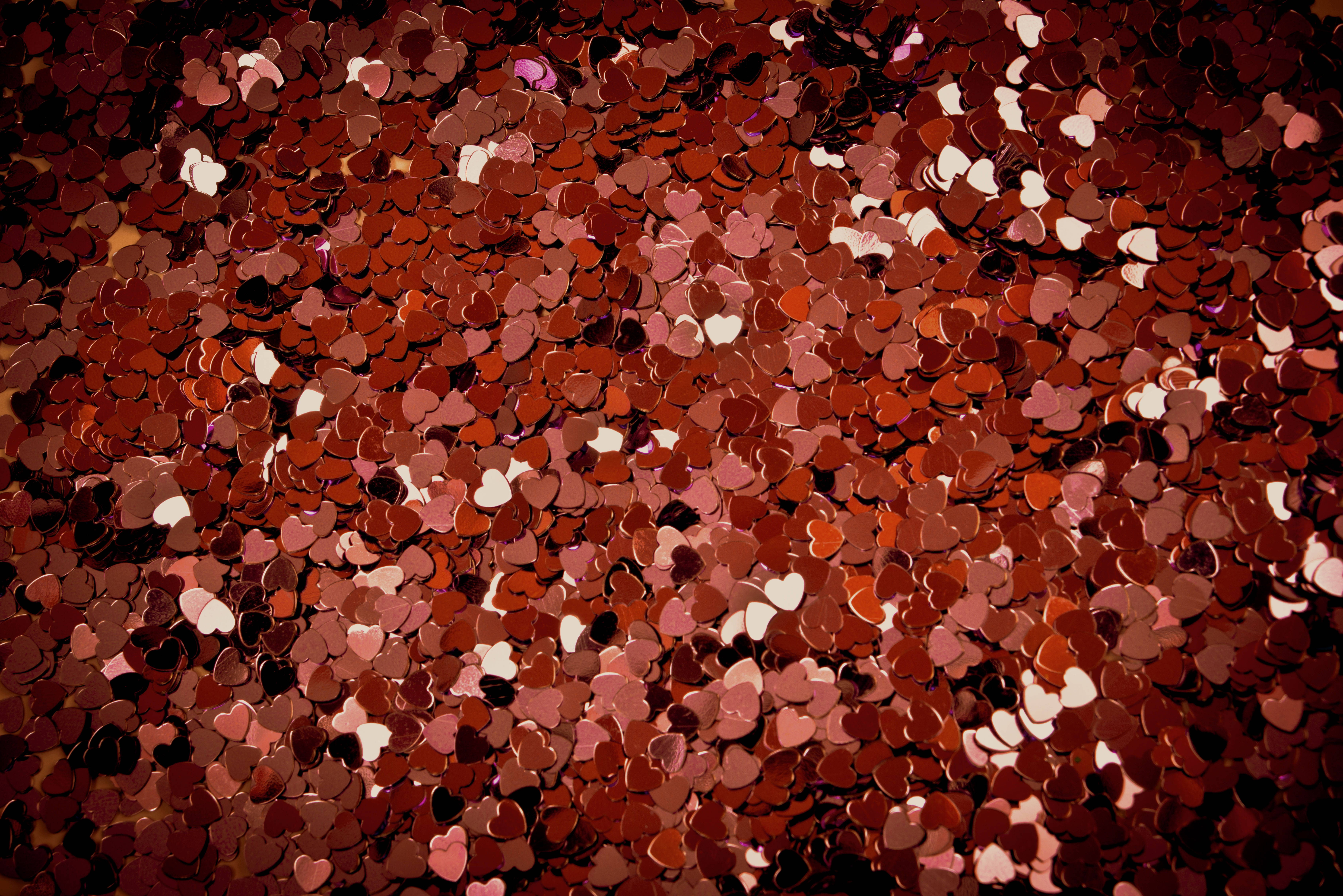 paper cut, awesome heart, shimmering red, 5K Desktop Wallpaper