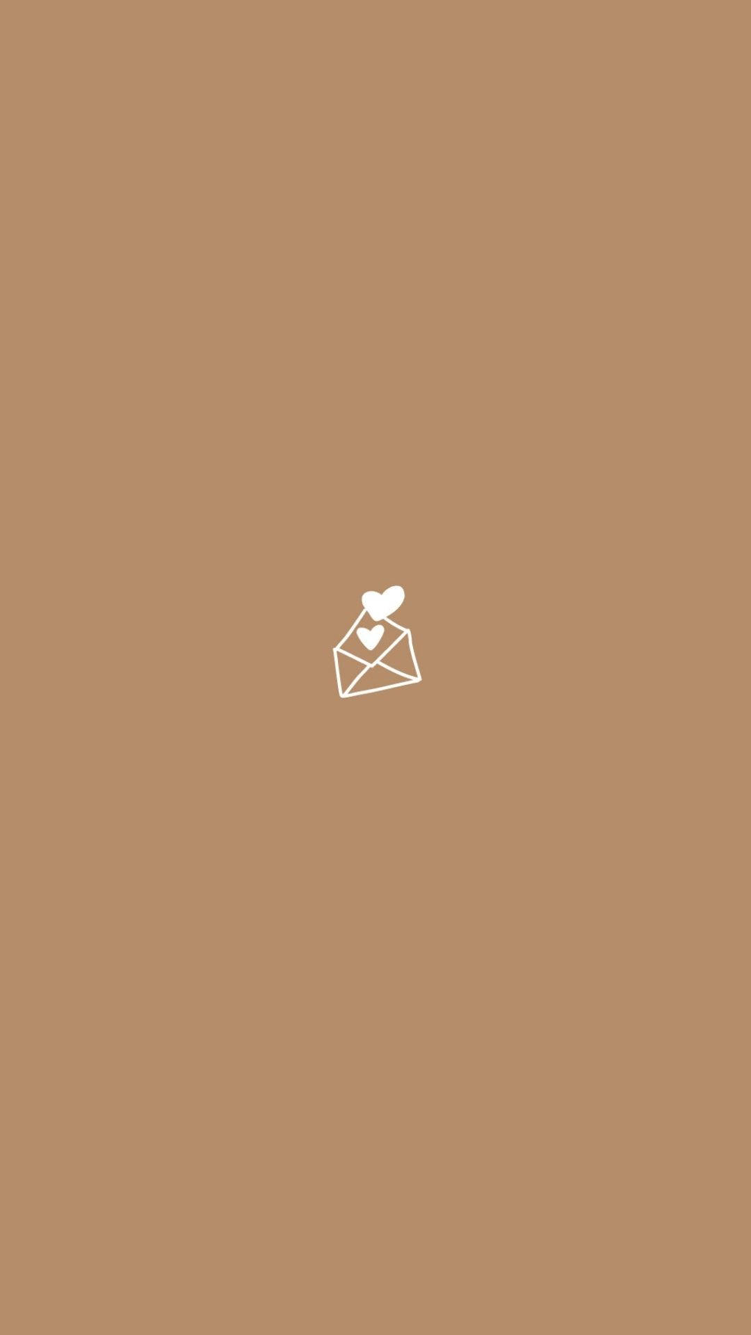 Love Aesthetic Mail, white envelope icon, two hearts, Full HD Phone Wallpaper