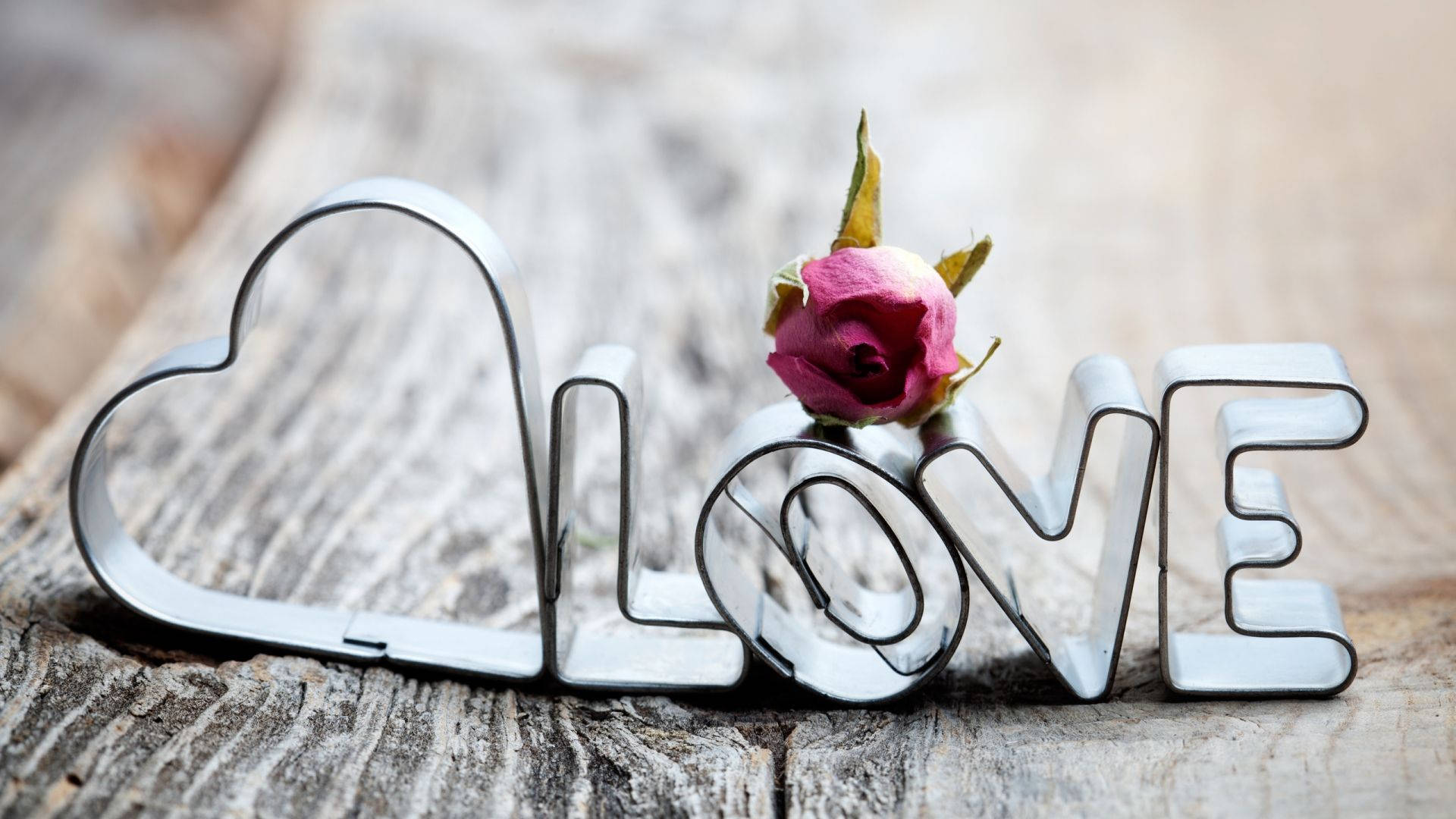 love letter standee, pink rose, metal cookie cutters, Full HD Desktop Wallpaper