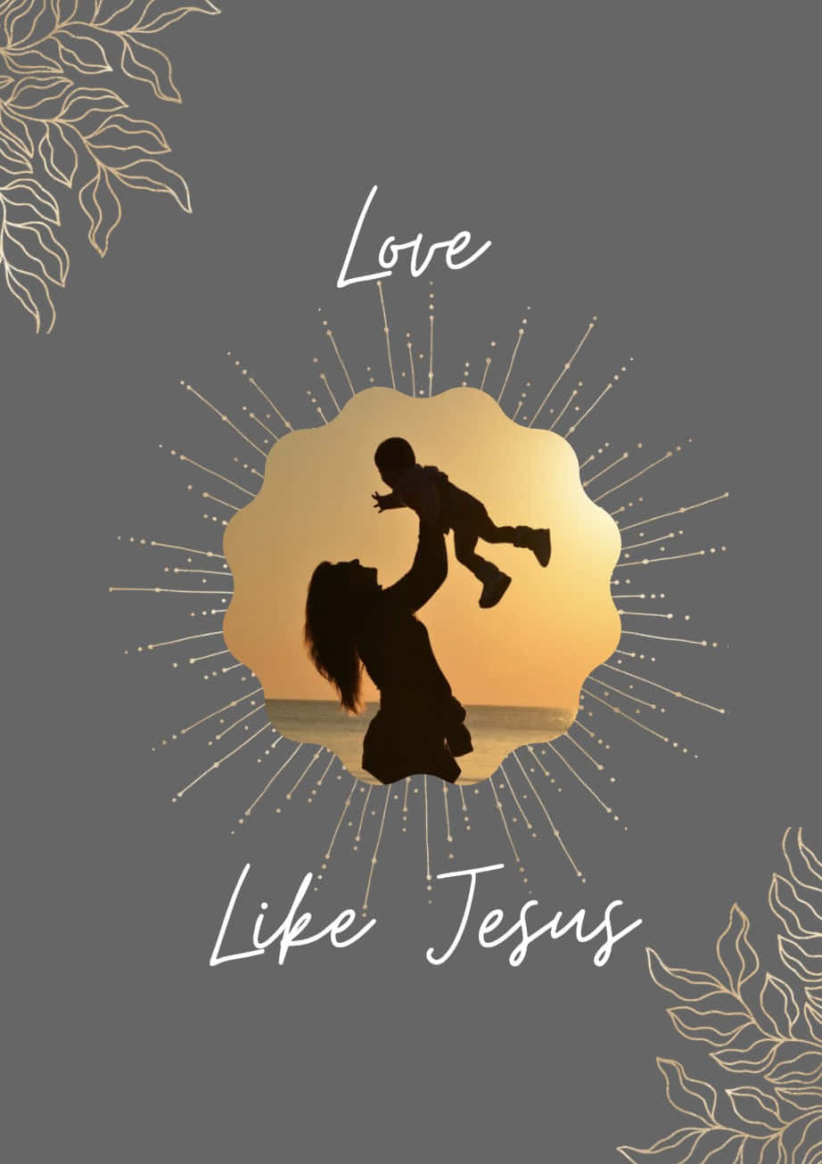 Love Like Jesus, silhouette, woman, HD Phone Wallpaper