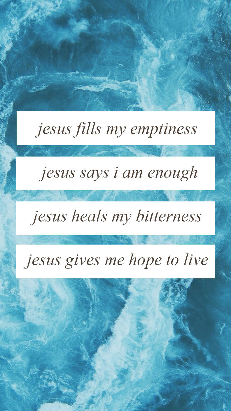 Jesus, turbulent blue ocean waves, healing, HD Phone Wallpaper