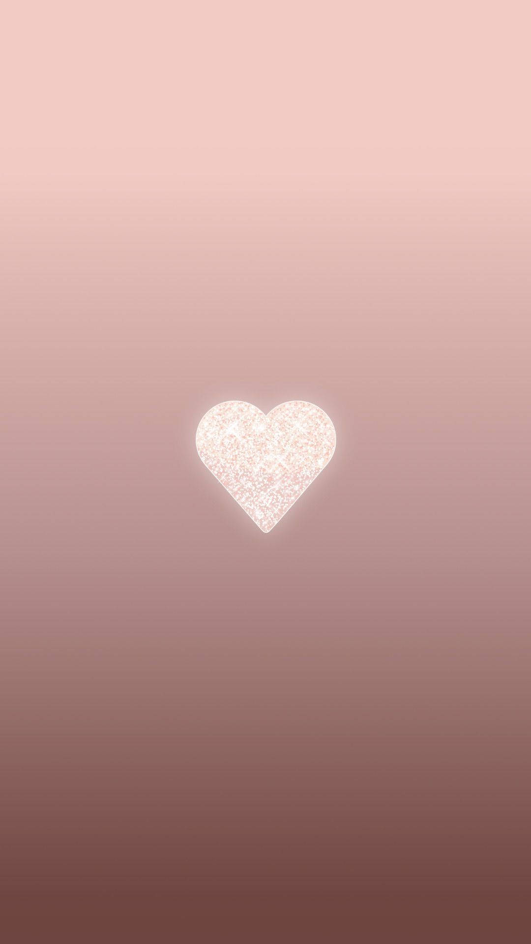 glitter, rose gold, heart, Full HD Phone Wallpaper