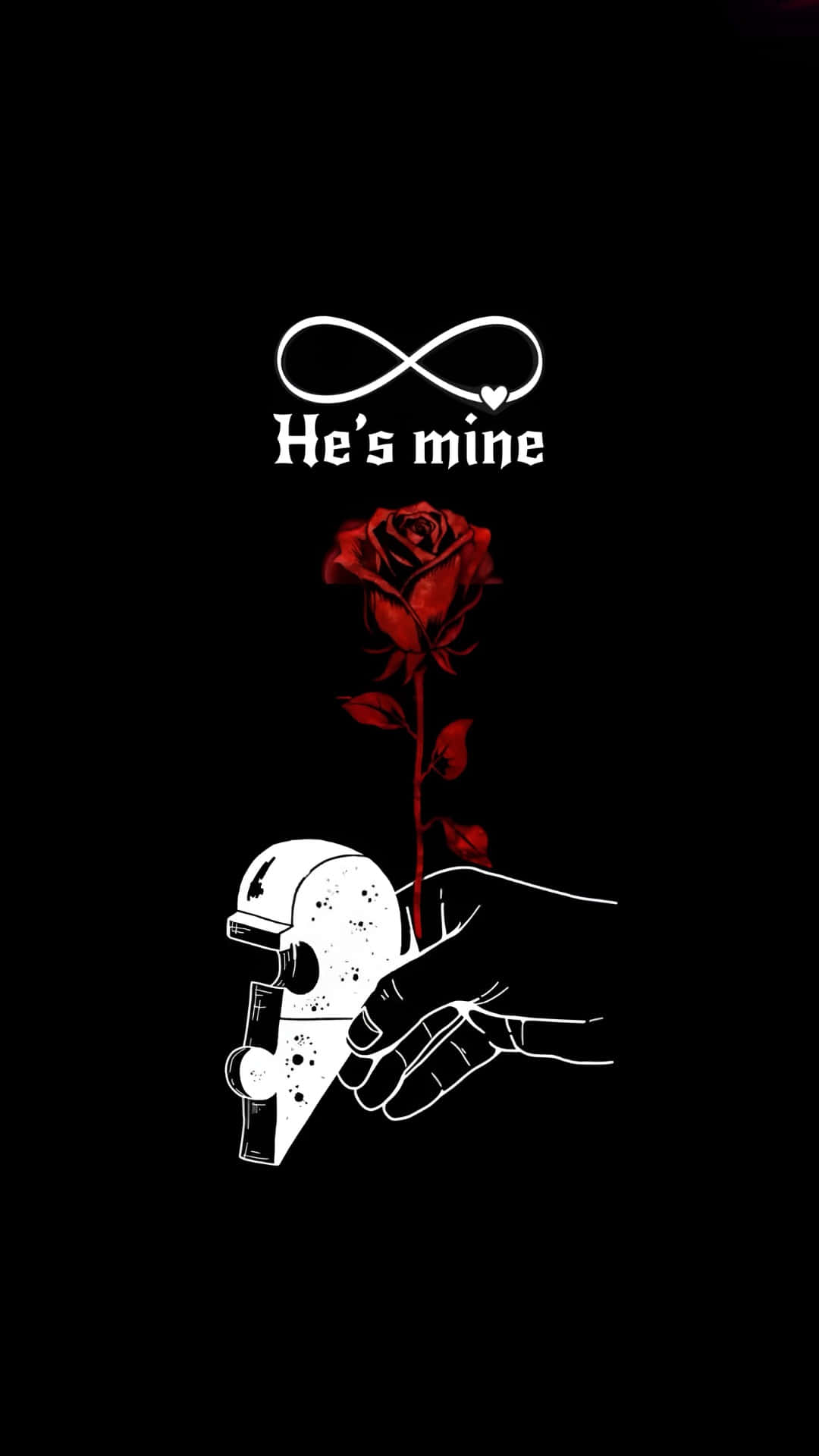 white hand, gun, red rose, Full HD Phone Wallpaper