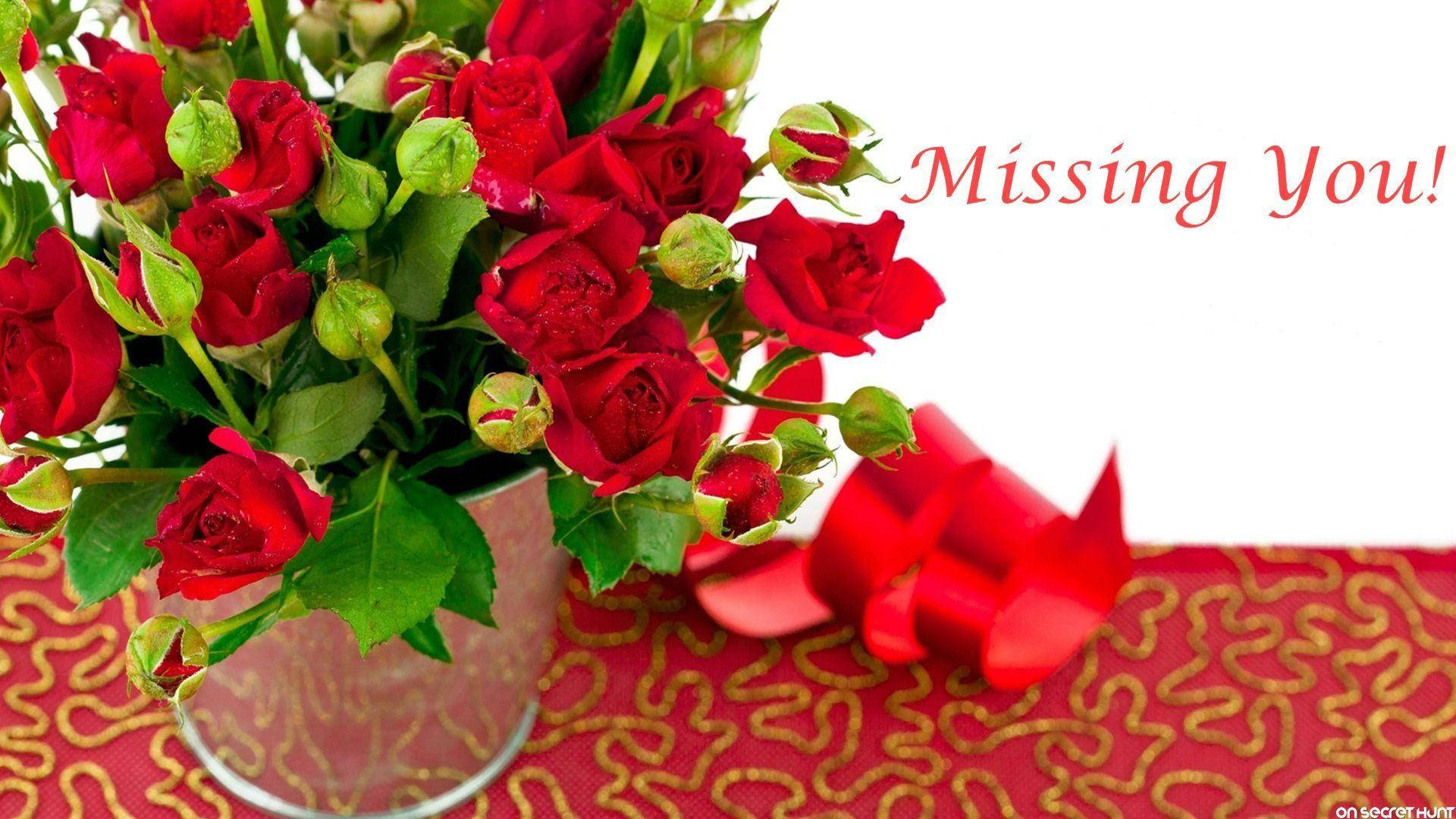 Love Rose, red roses, green buds, Full HD Desktop Wallpaper