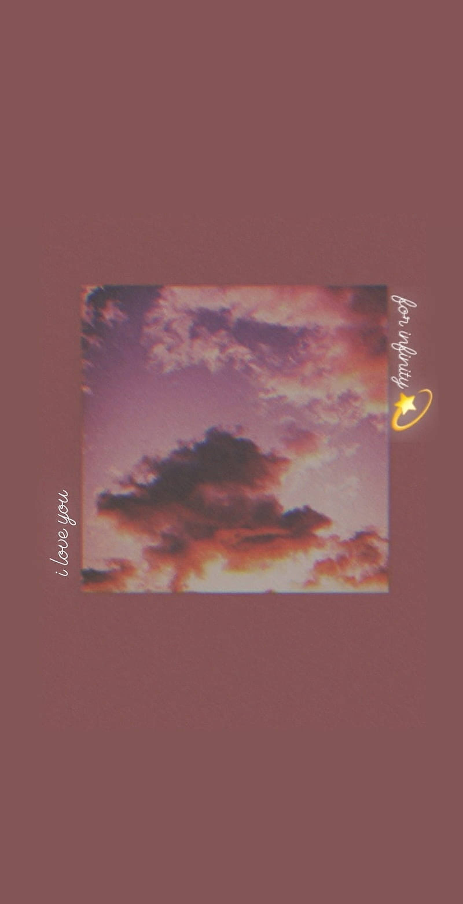 Old Rose Aesthetic, sunset sky, pink purple and orange clouds, 2K Phone Wallpaper