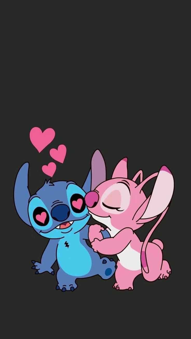 Stitch, Angel, blue, HD Phone Wallpaper