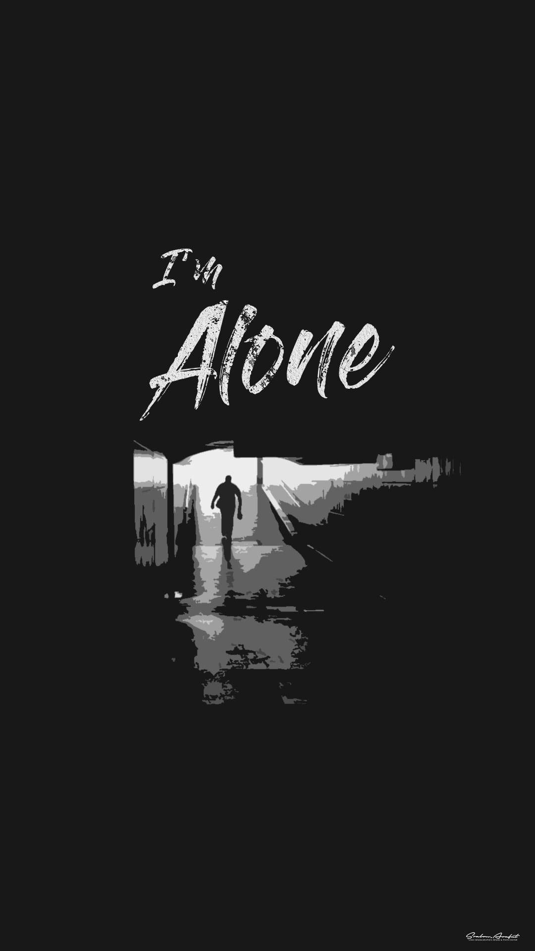 Love Alone Escaping, I'm Alone, dark alley, Full HD Phone Wallpaper