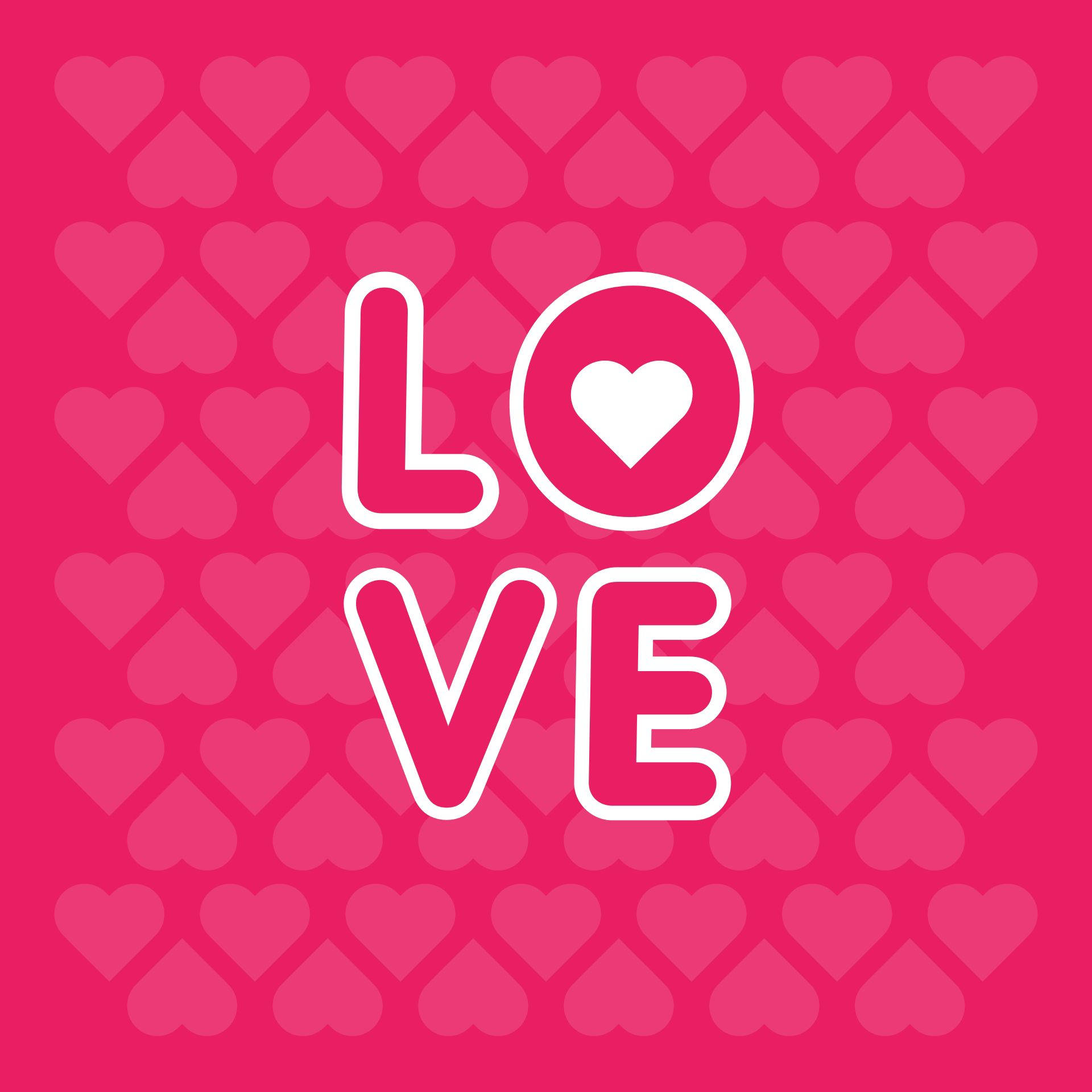 love, hearts, white outlined, Full HD Desktop Wallpaper