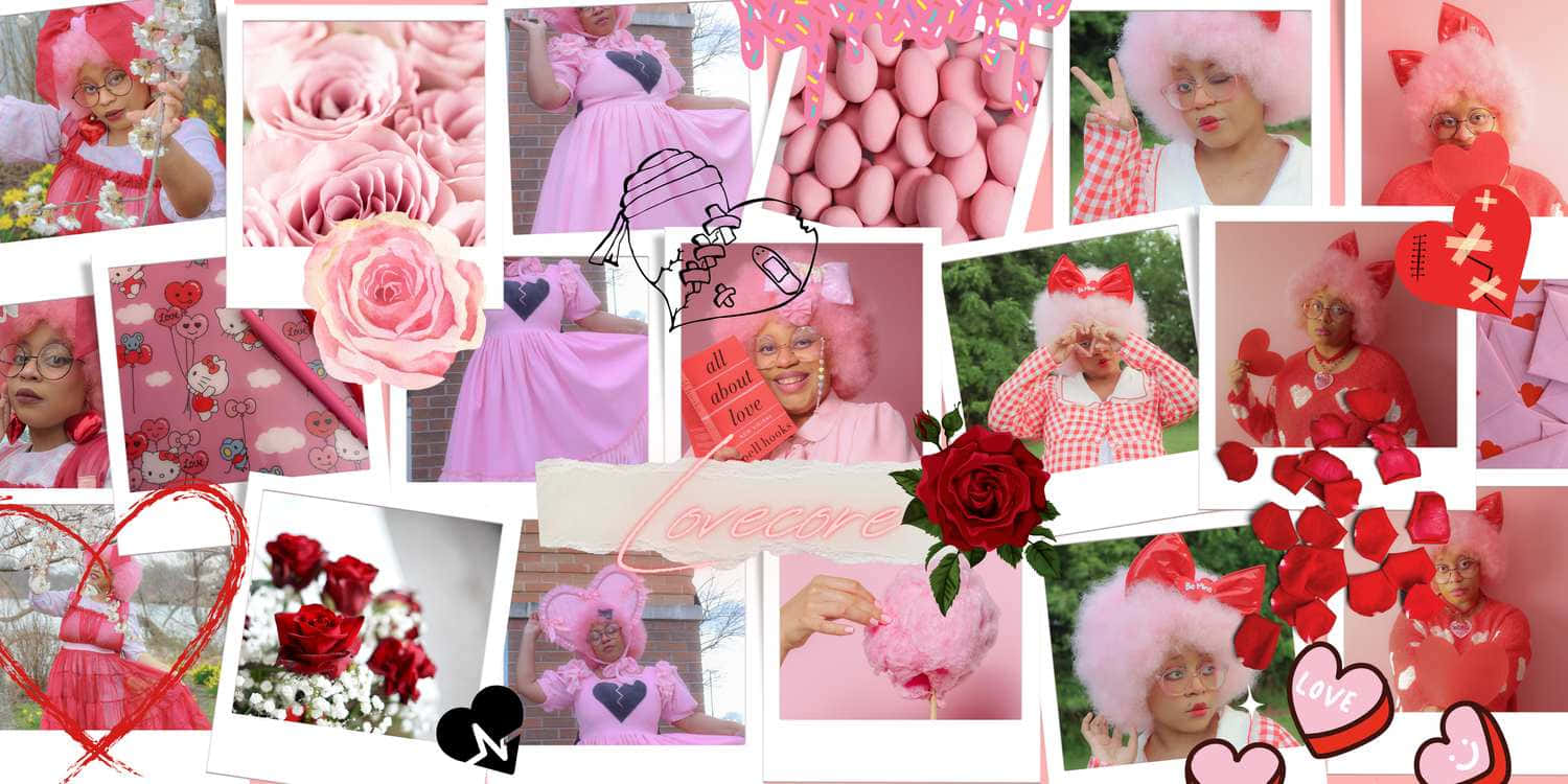 Lovecore, pink-themed, Valentine's Day, HD Desktop Wallpaper