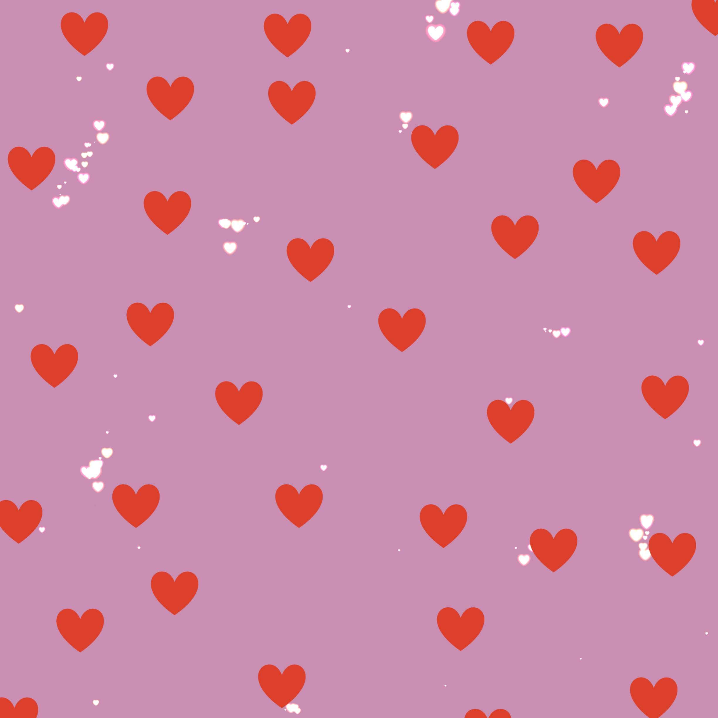 Lovecore, hearts pattern, pink background, Full HD Desktop Wallpaper