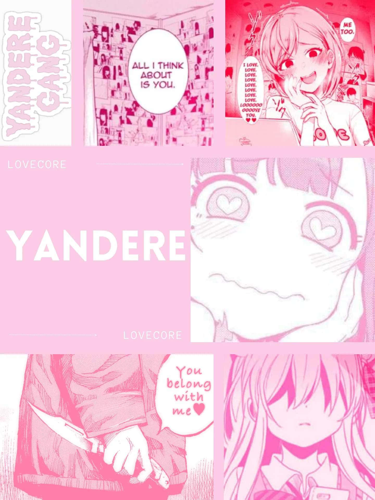 Lovecore, yandere, pink aesthetic, Full HD Phone Wallpaper