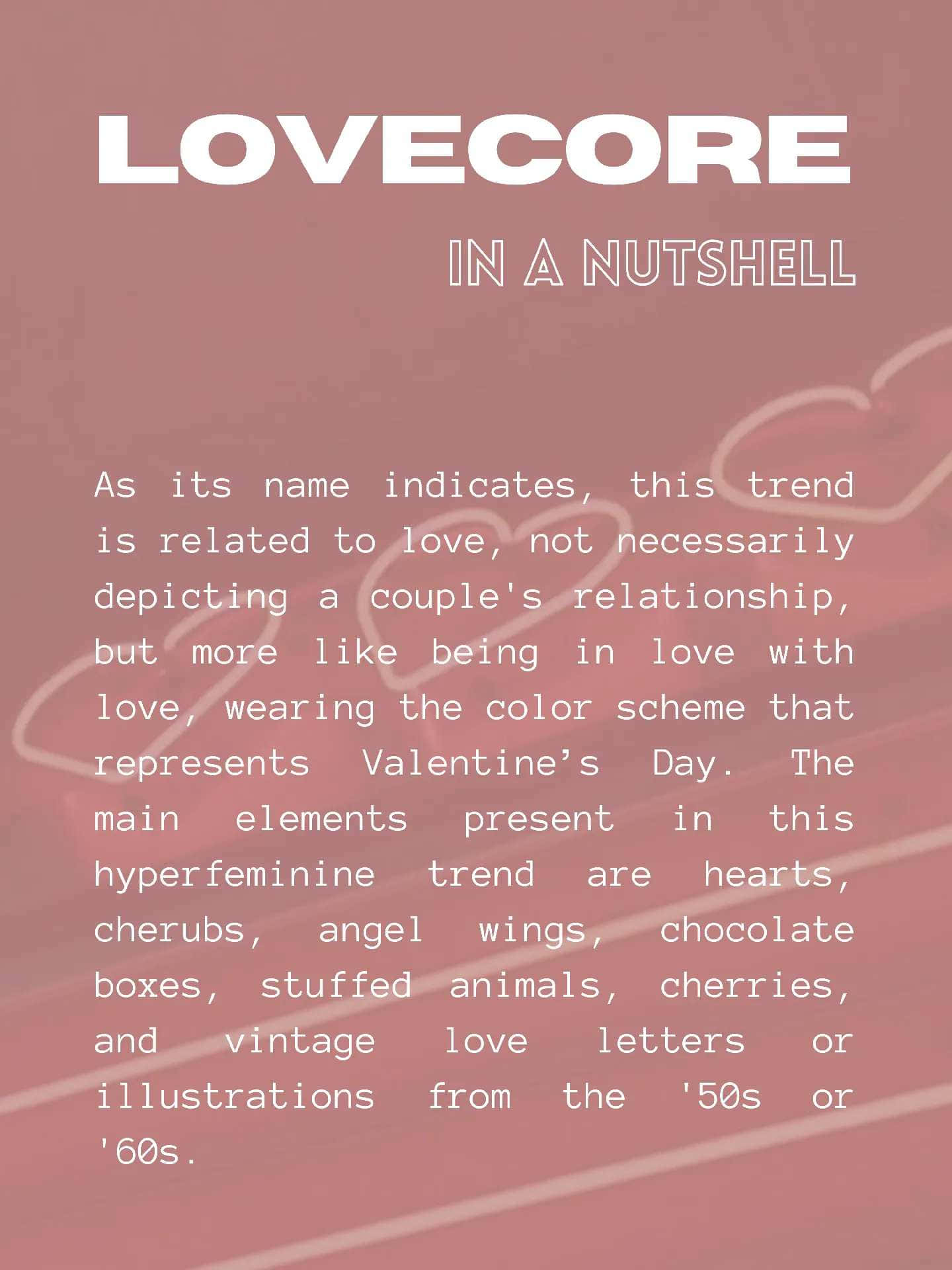 Lovecore, pink background, hearts, Full HD Phone Wallpaper