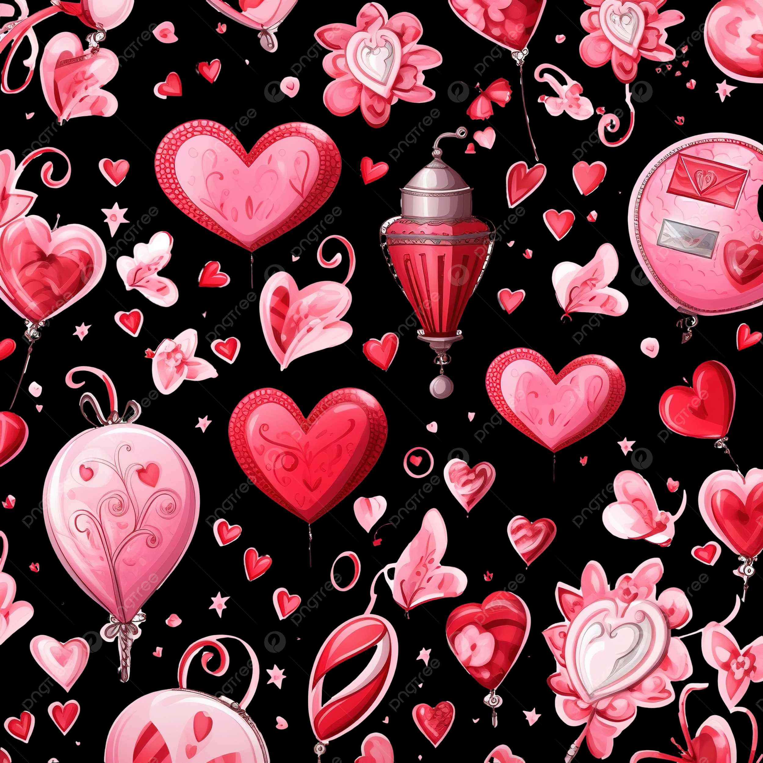 Lovecore, pink, red, Full HD Desktop Wallpaper