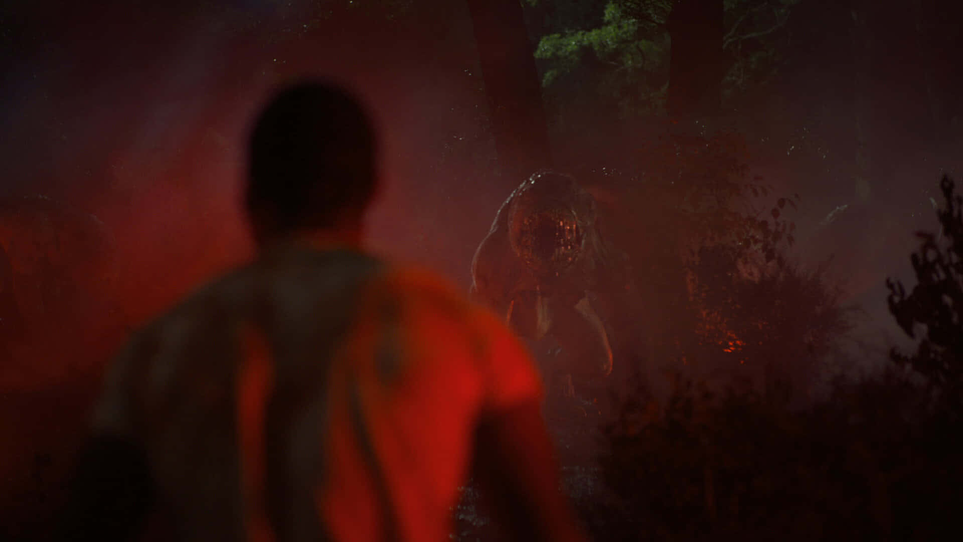 Lovecraft Country, mysterious forest encounter, red haze, Full HD Desktop Wallpaper
