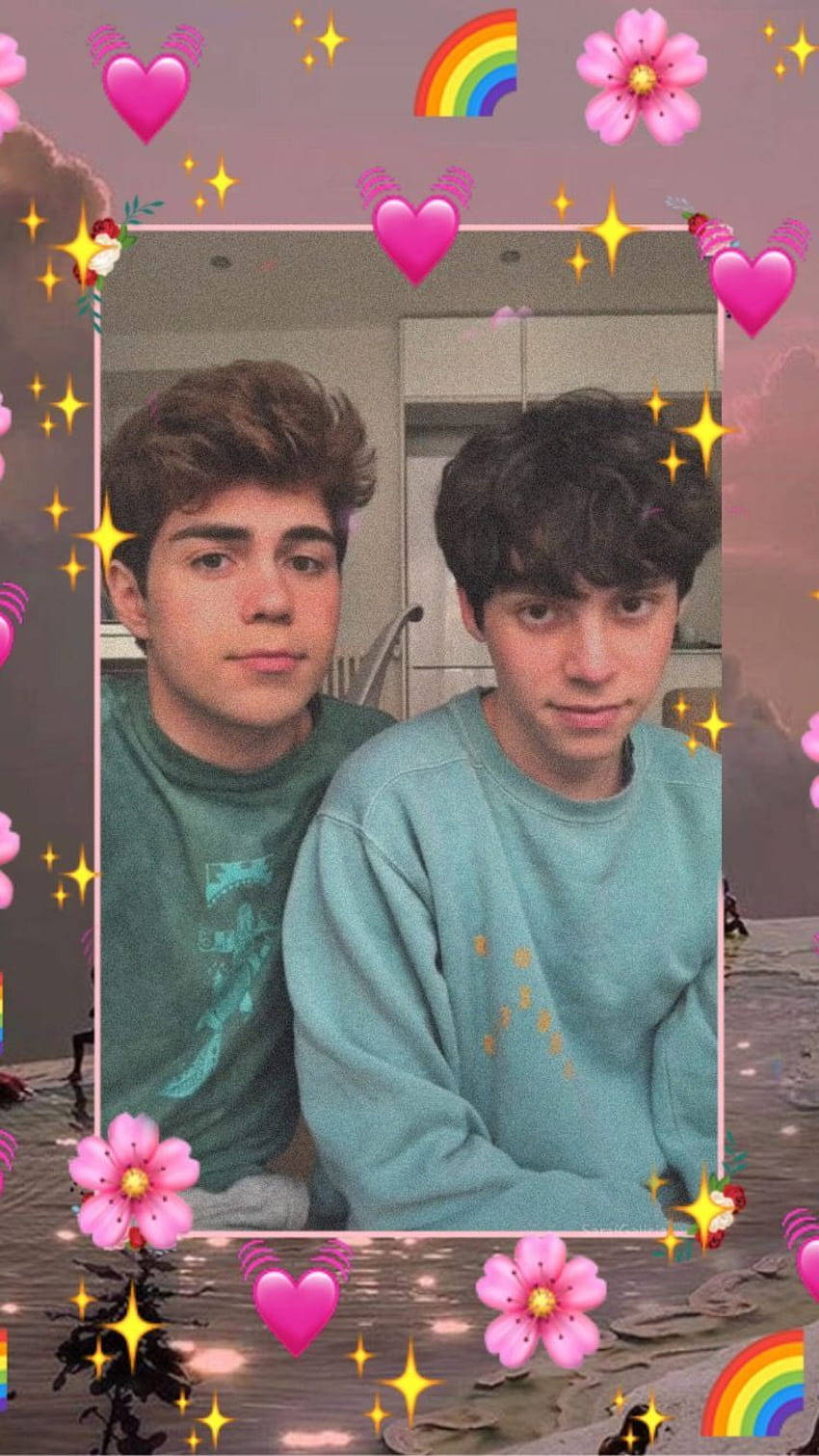 Gay Boy Sticker, pink hearts, rainbows, HD Phone Wallpaper