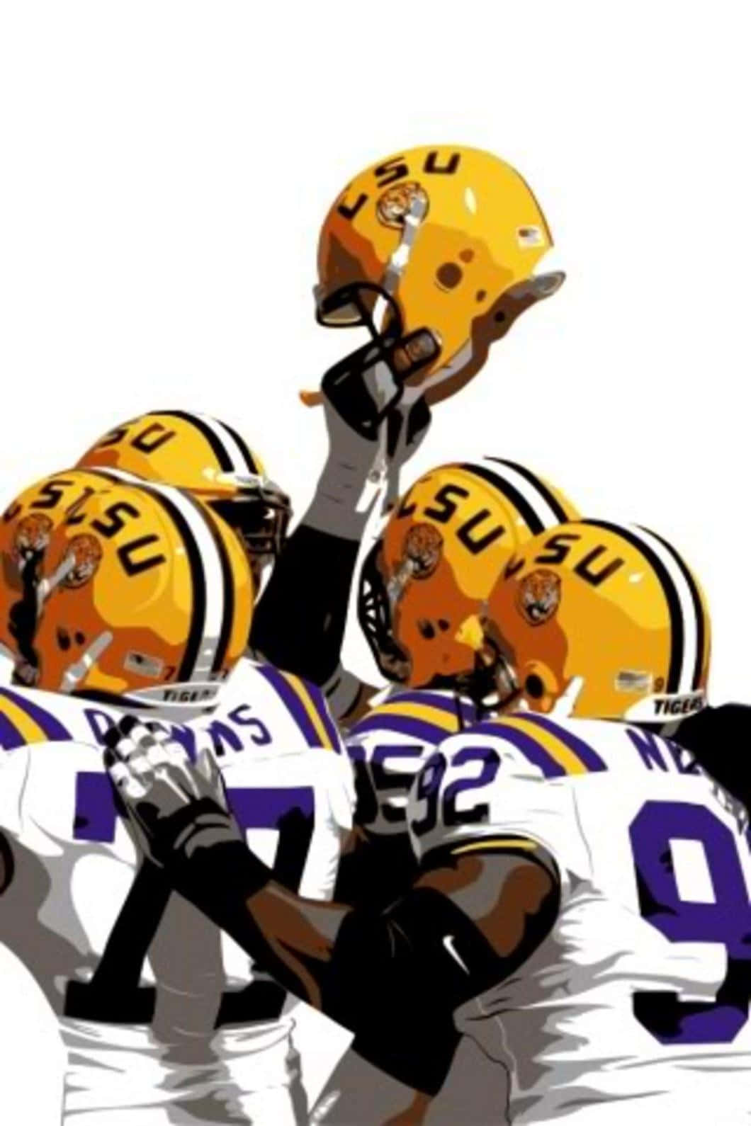 LSU, iPhone, white and purple uniforms, HD Phone Wallpaper