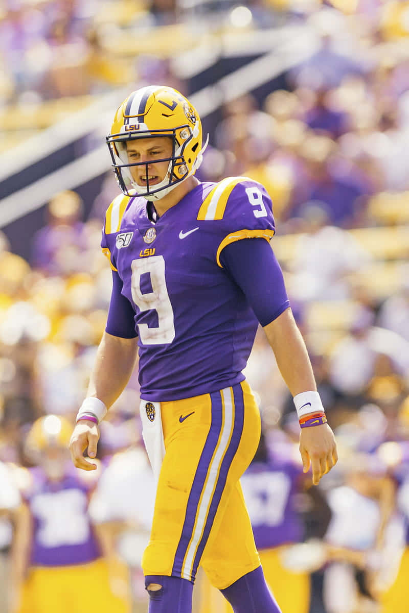 LSU, iPhone, purple and gold uniform, SD Phone Wallpaper