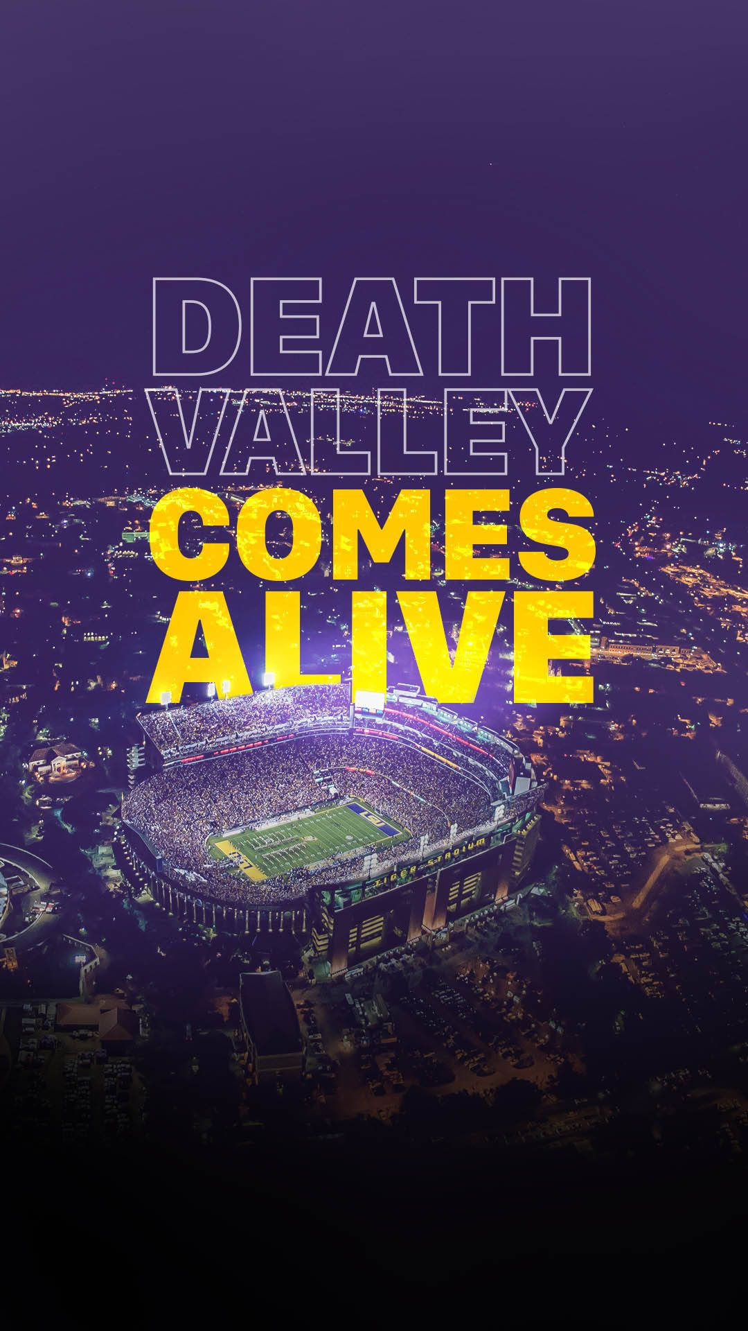 LSU, 1080 x 1920, Aerial night view, Full HD Phone Wallpaper
