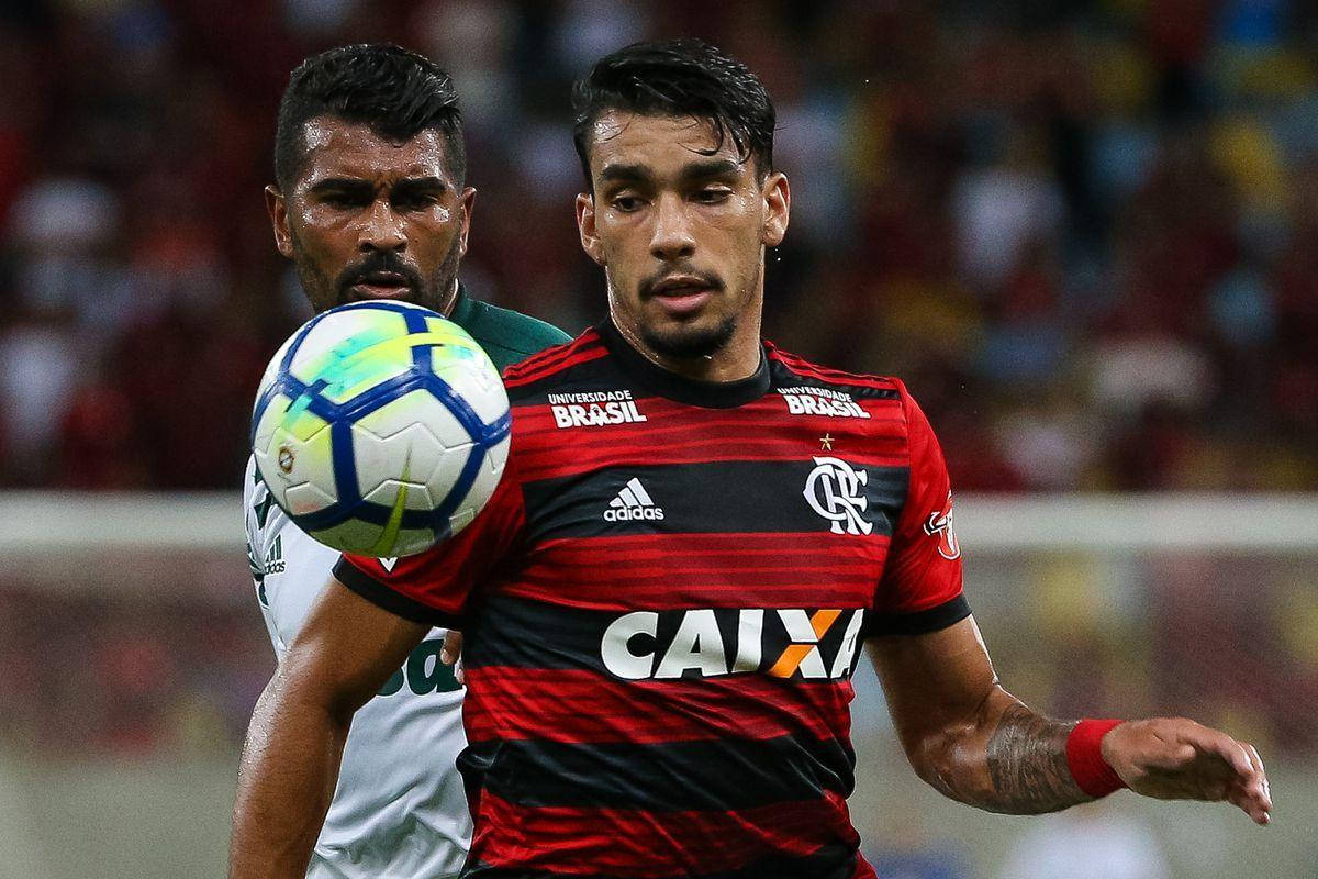 Lucas Paquetá, nighttime stadium, bright floodlights, SD Desktop Wallpaper