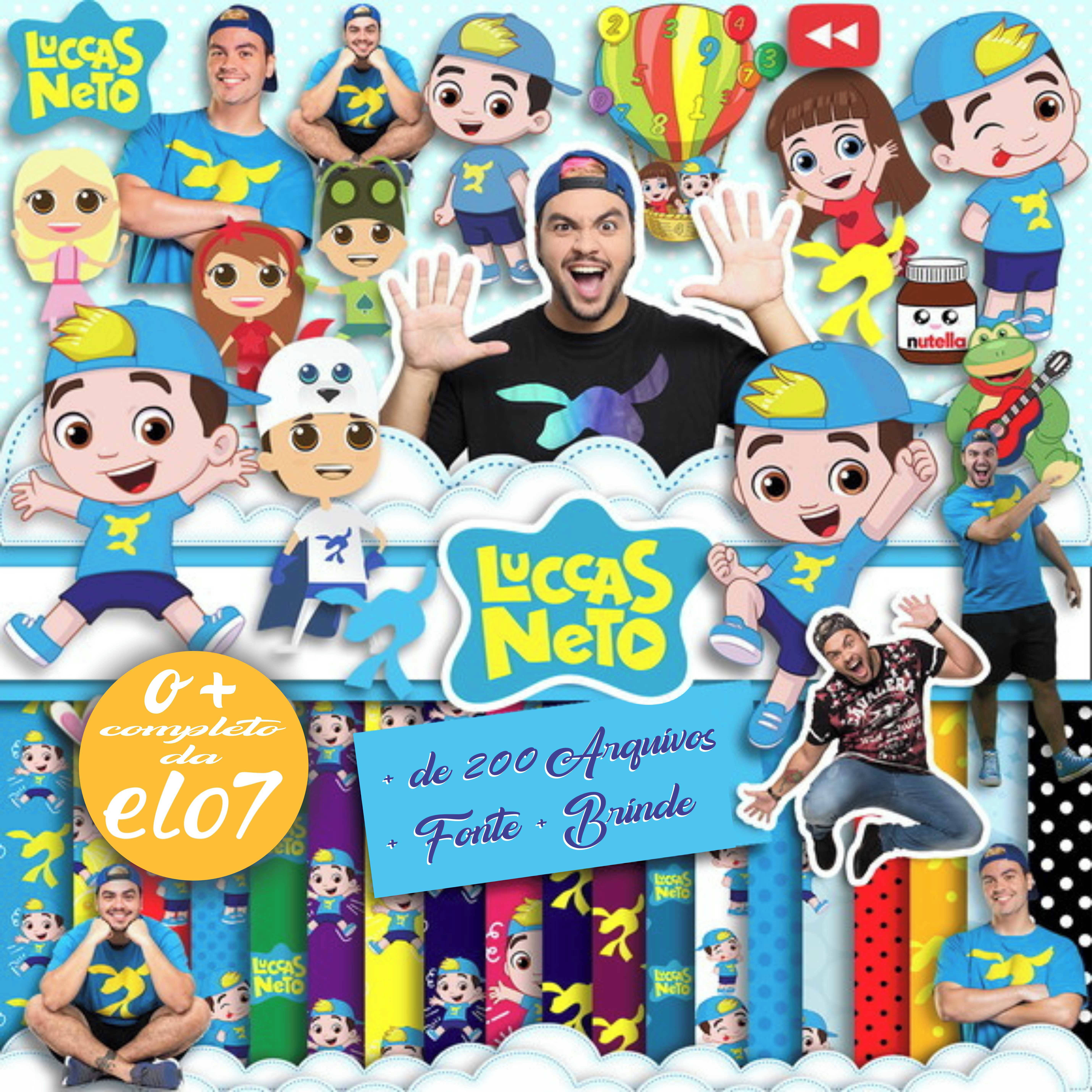 Luccas Neto, animated characters, branded merchandise, 5K Desktop Wallpaper
