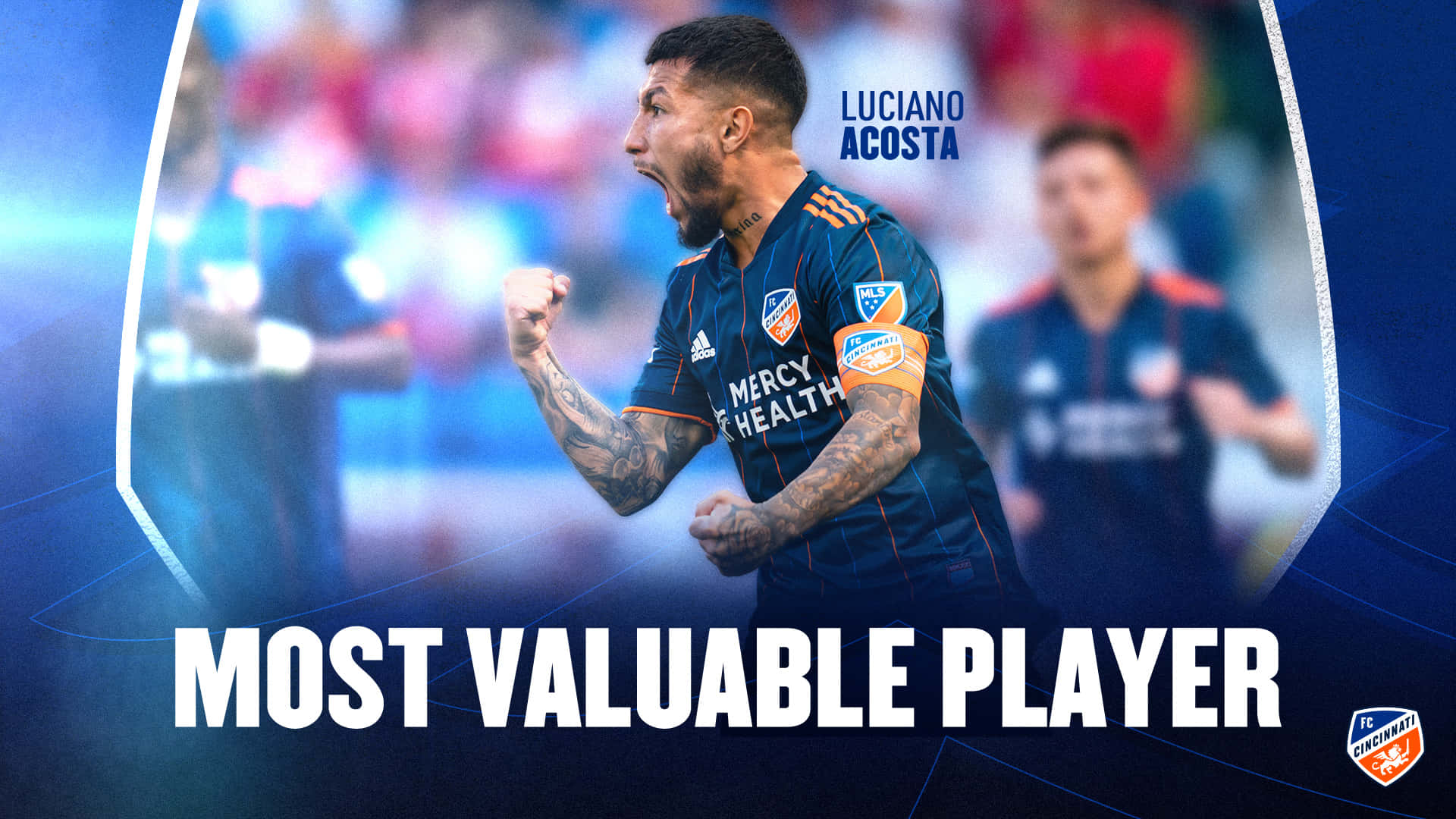 Luciano Acosta, MVP, dark blue jersey, Full HD Desktop Wallpaper