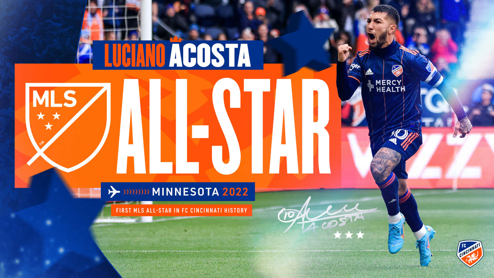 Luciano Acosta, 2022 All-Star Game, blue uniform, Full HD Desktop Wallpaper
