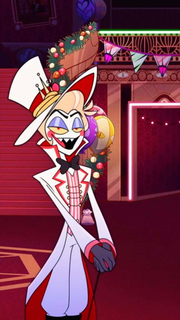 Lucifer Morningstar, white tuxedo, tall hat, HD Phone Wallpaper