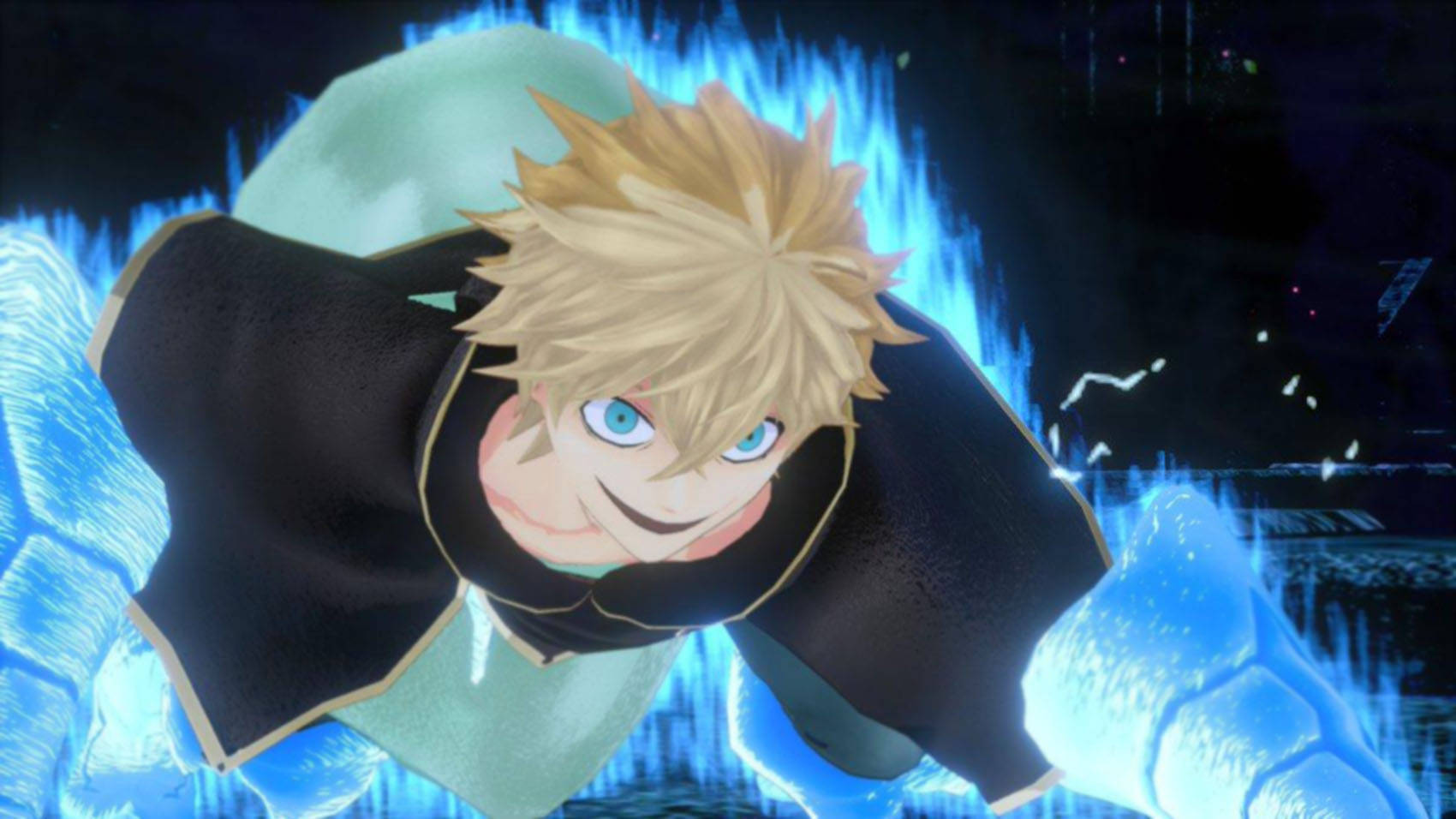 Luck Voltia, spiky blonde hair, blue eyes, HD Desktop Wallpaper