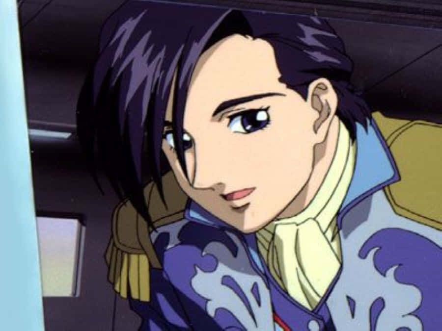 Lucrezia Noin, mobile suit, purple patterned jacket, SD Desktop Wallpaper