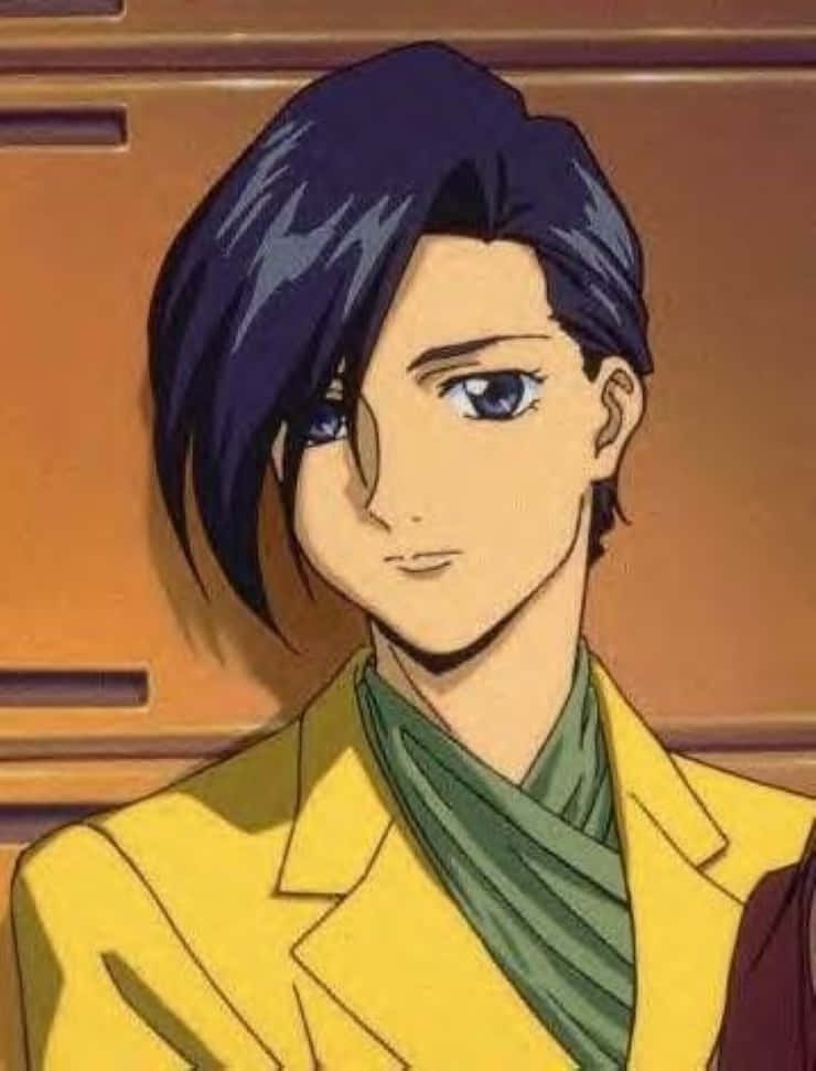 Lucrezia Noin, dark blue hair, blue eyes, SD Phone Wallpaper