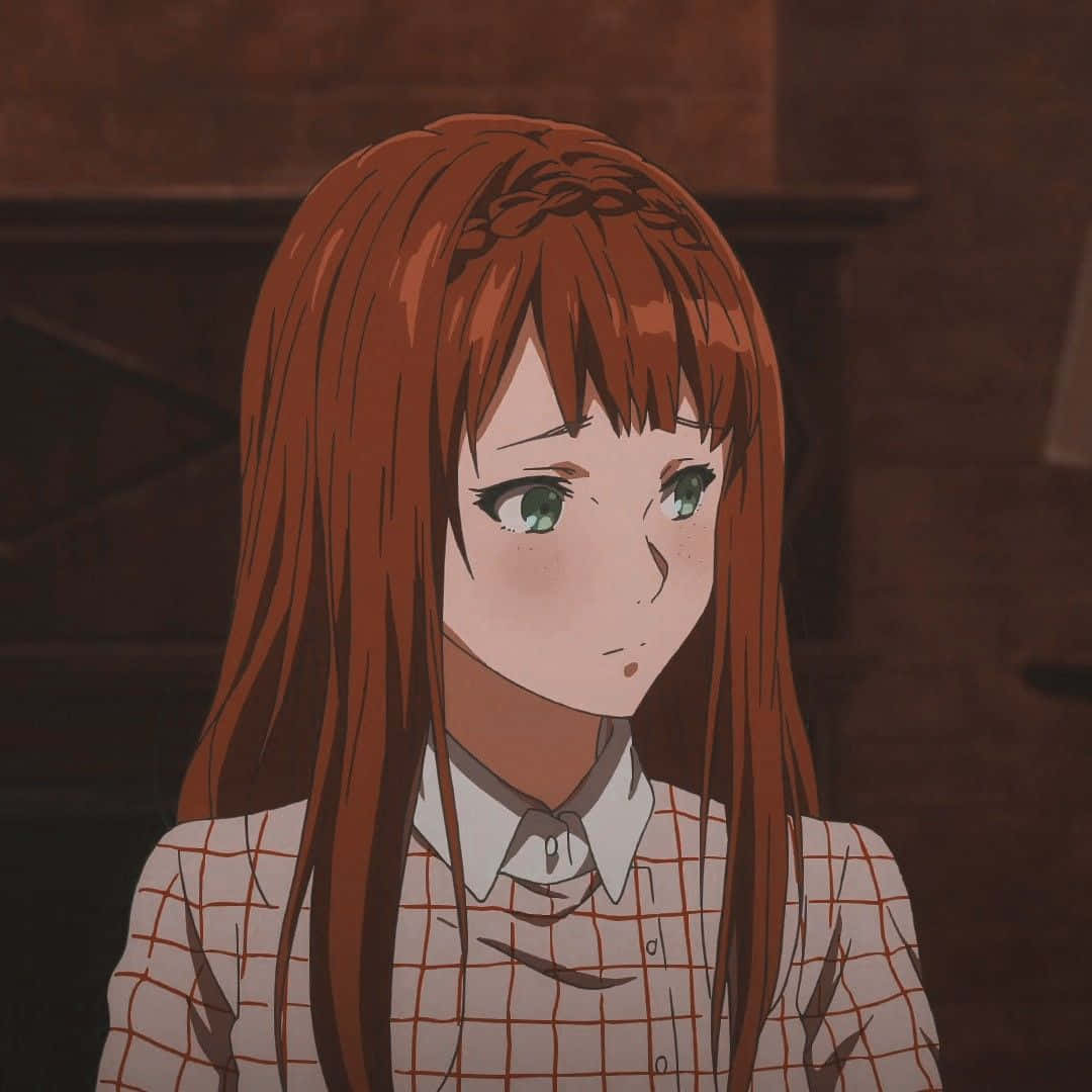 Luculia Marlborough, anime girl, auburn hair, SD Desktop Wallpaper